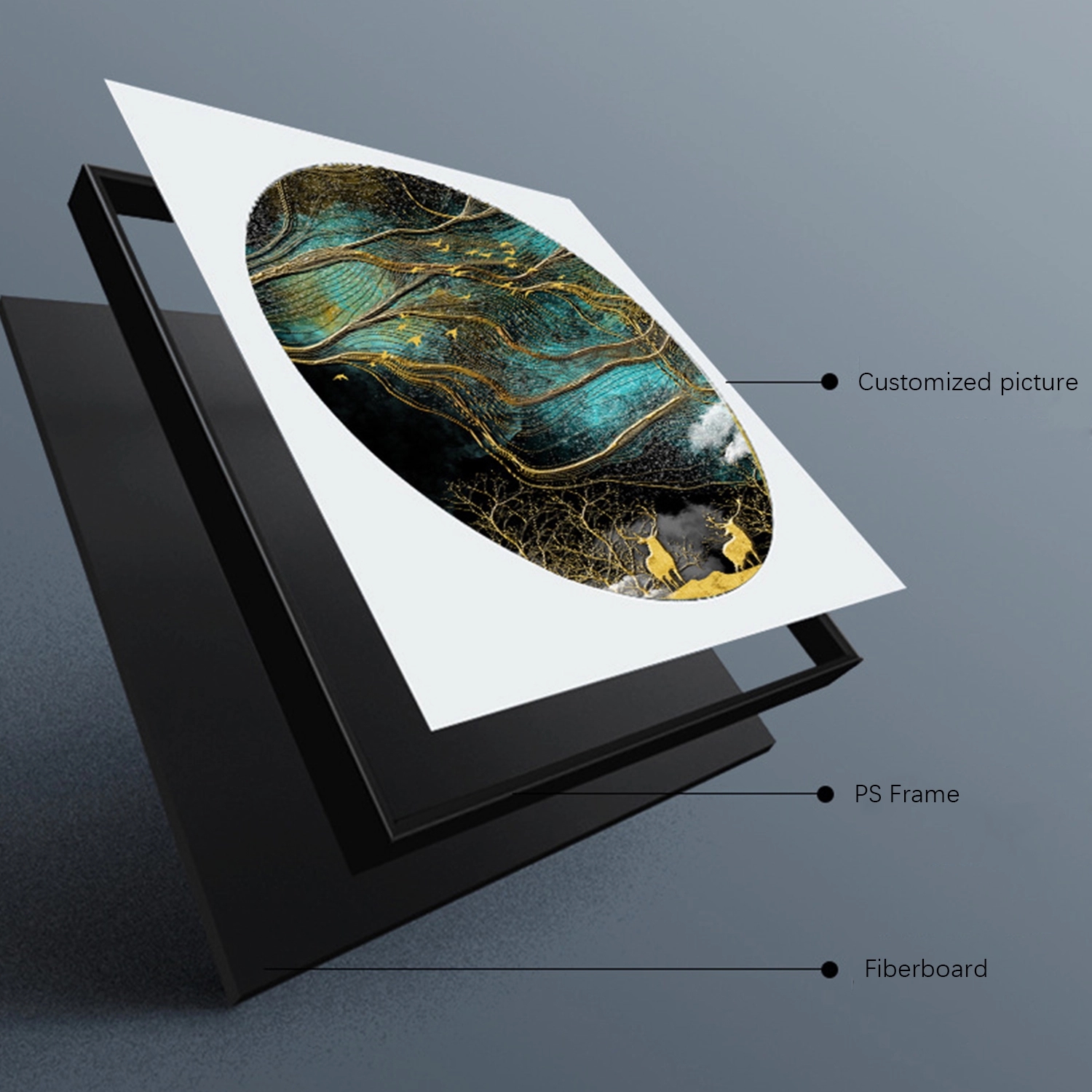 Display Pitures W/ Ps Frame- Decorative Picture - Image 3