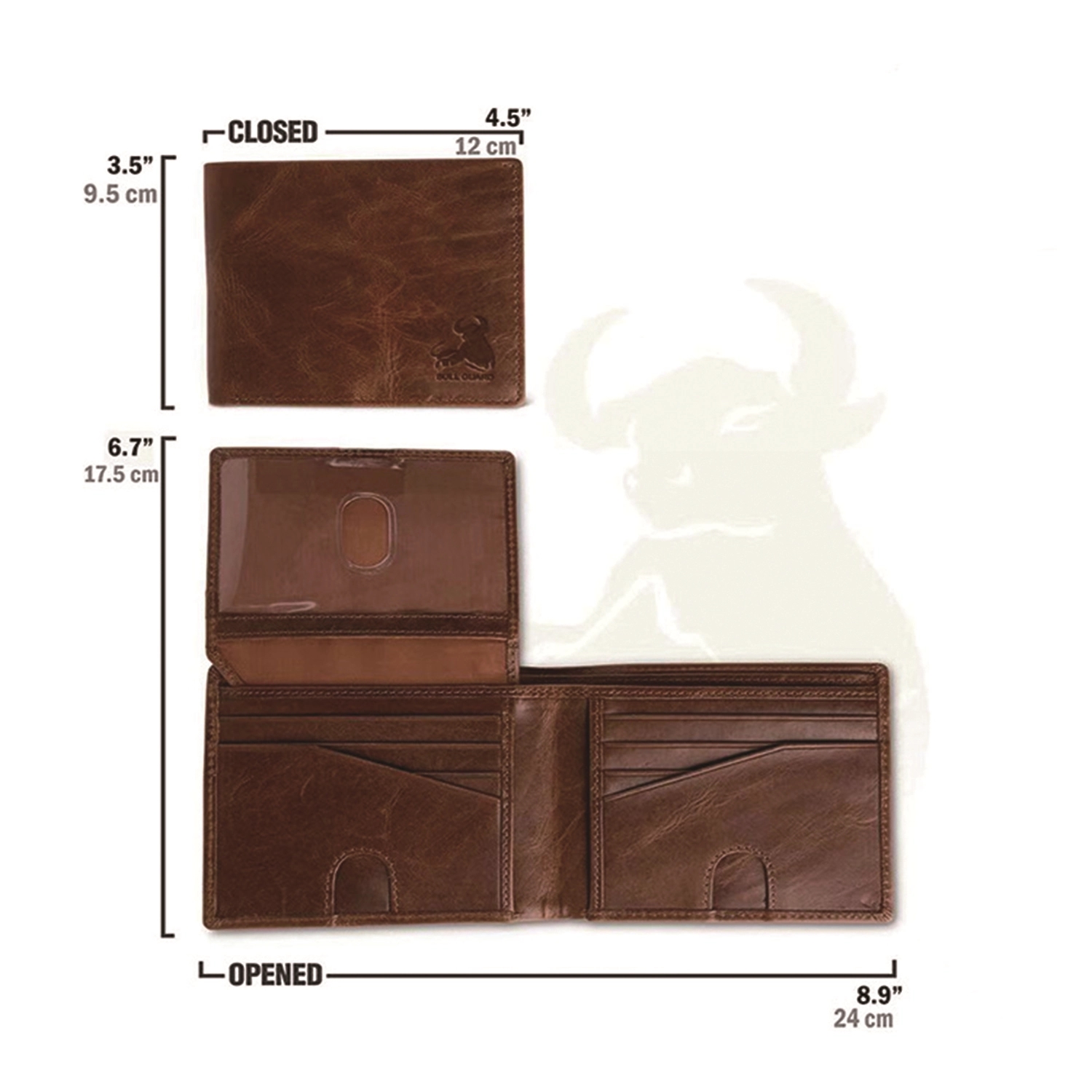 Men's Geniune Leather Bifold Wallet