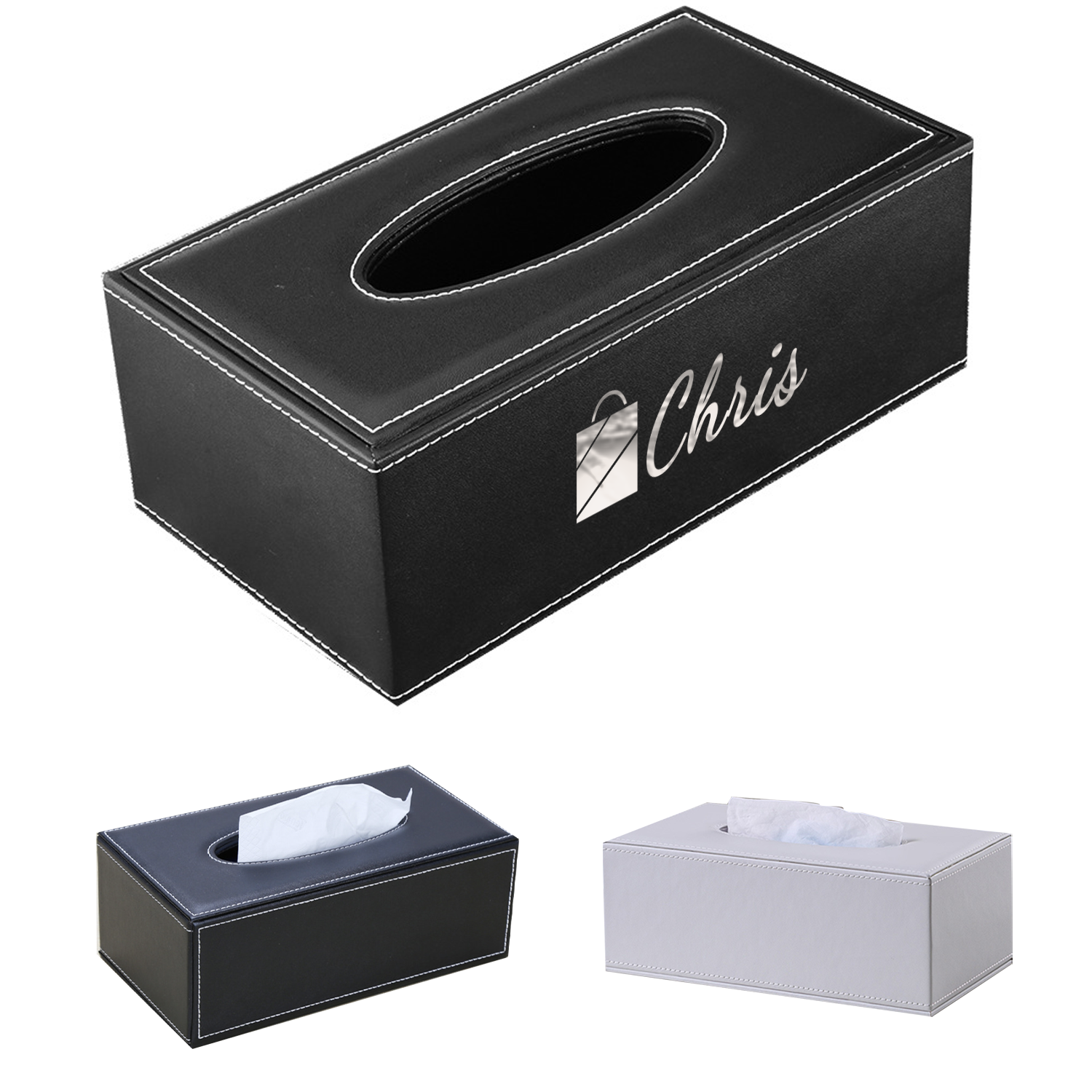 Pu Leather Facial Tissue Box