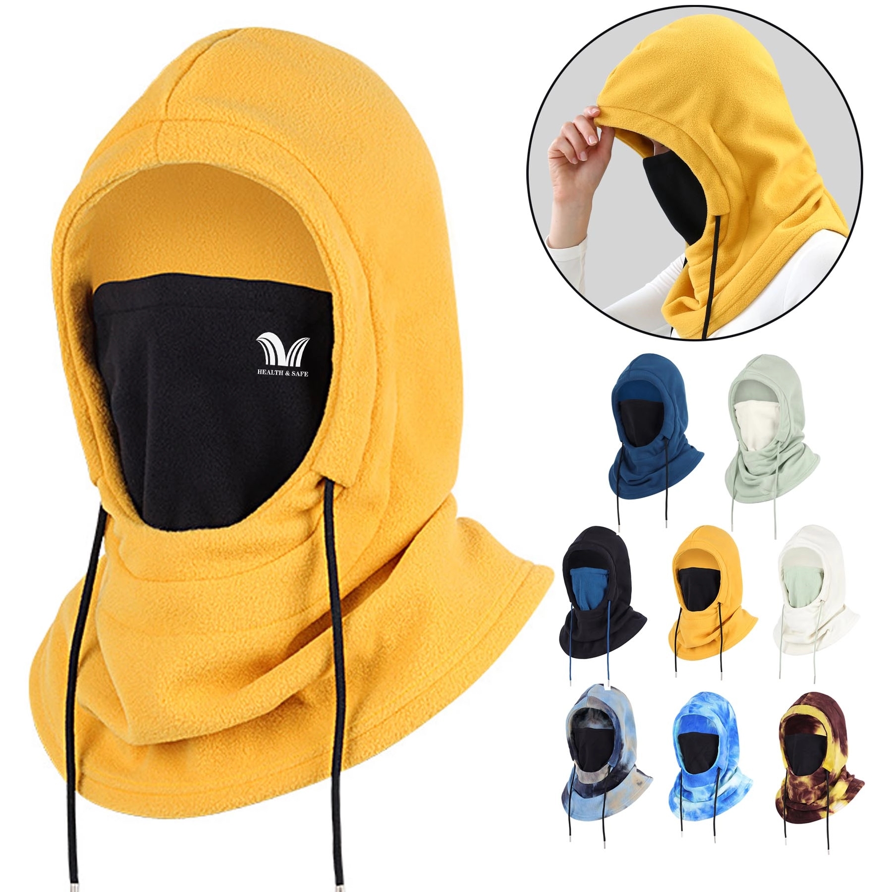 Winter Fleece Hoodie Balaclava