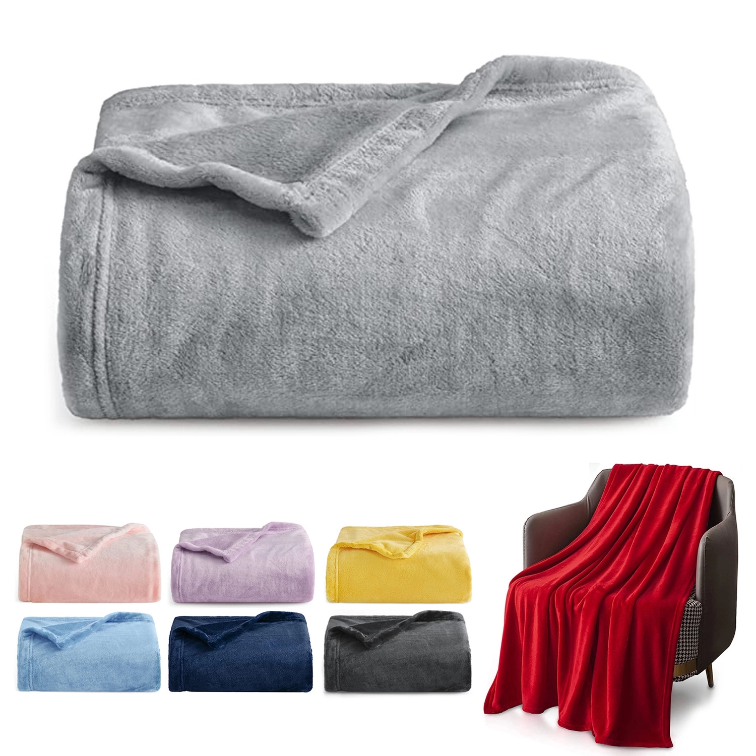300Gsm Flannel Fleece Microfiber Blanket