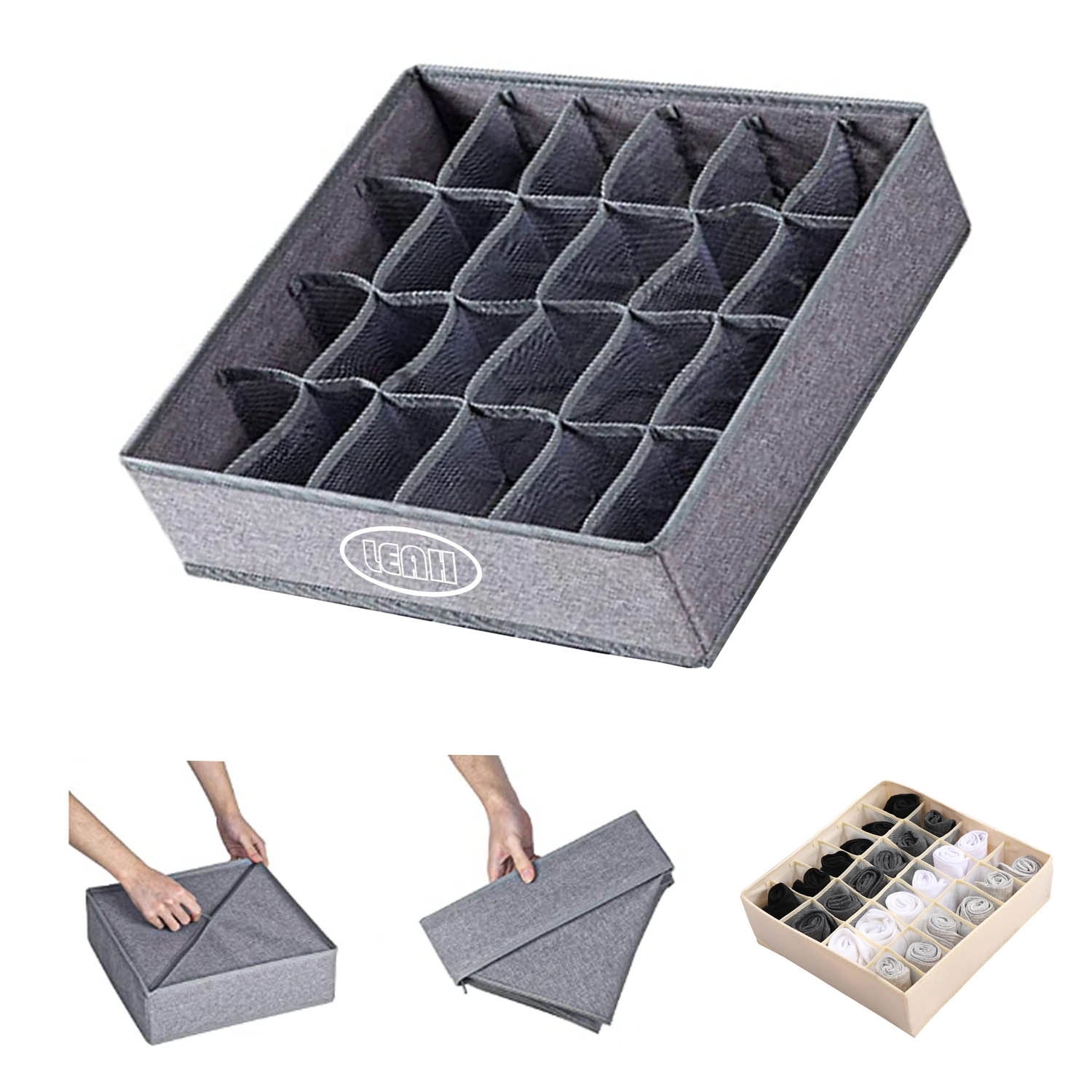 Foldable Underwear Sock Organizer Dividers