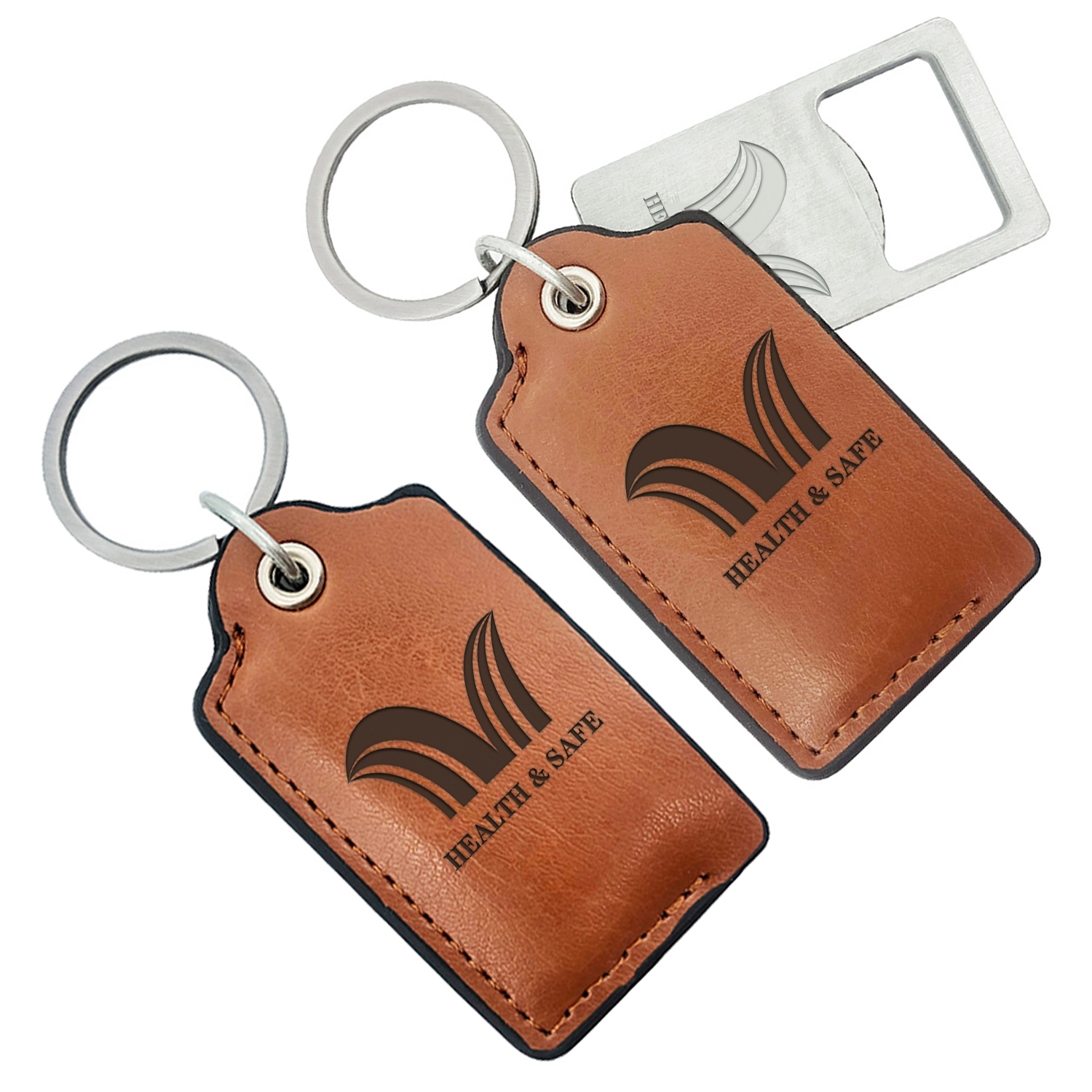 Leather Bottle Opener Keychain