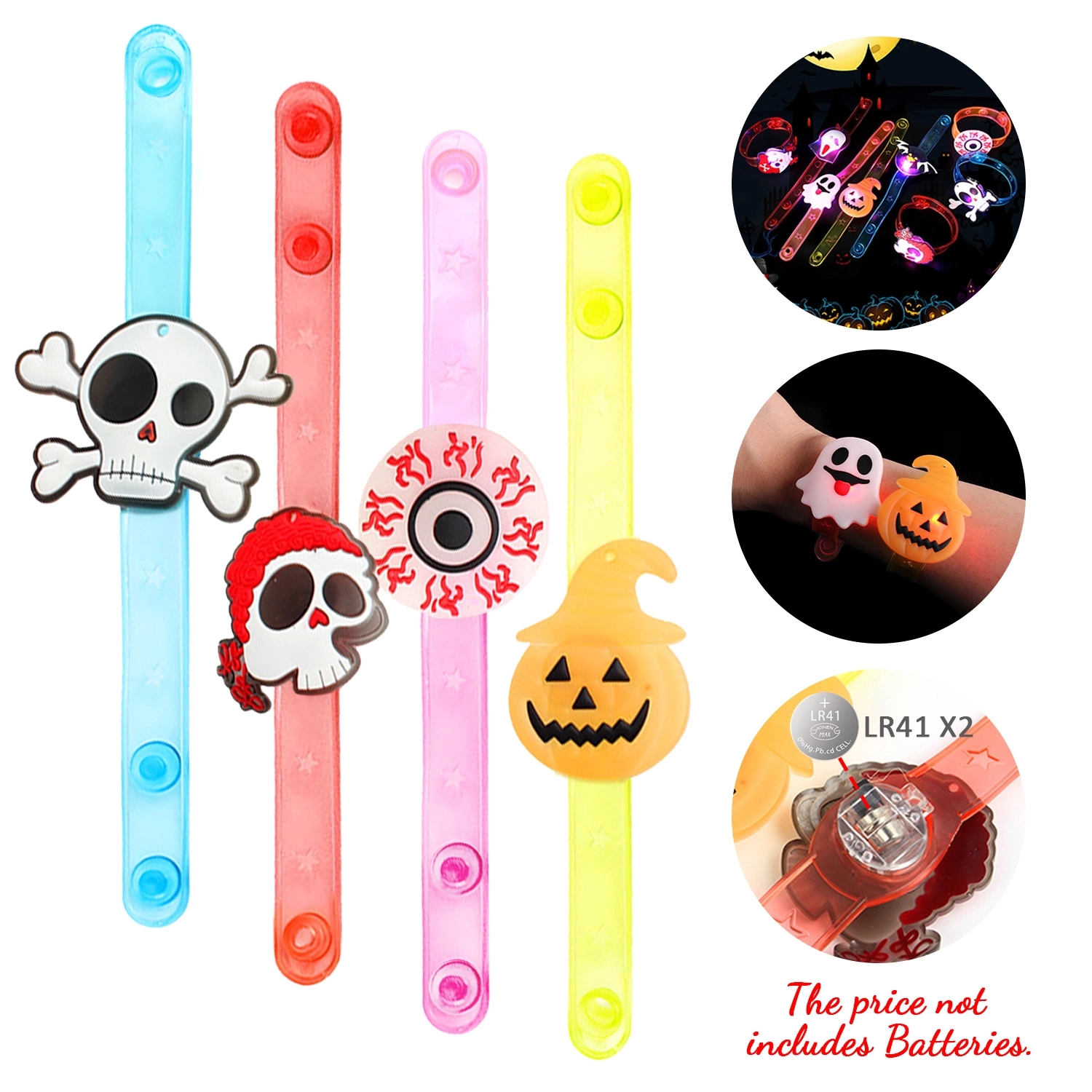 Led Halloween Flash Bracelet Wrist Strap