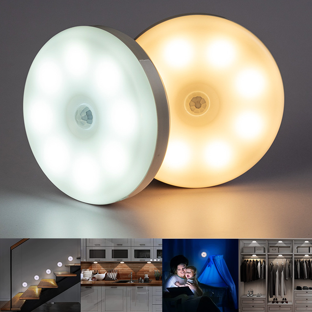 Motion Sensor Lights Usb Rechargeable Led Nightlights