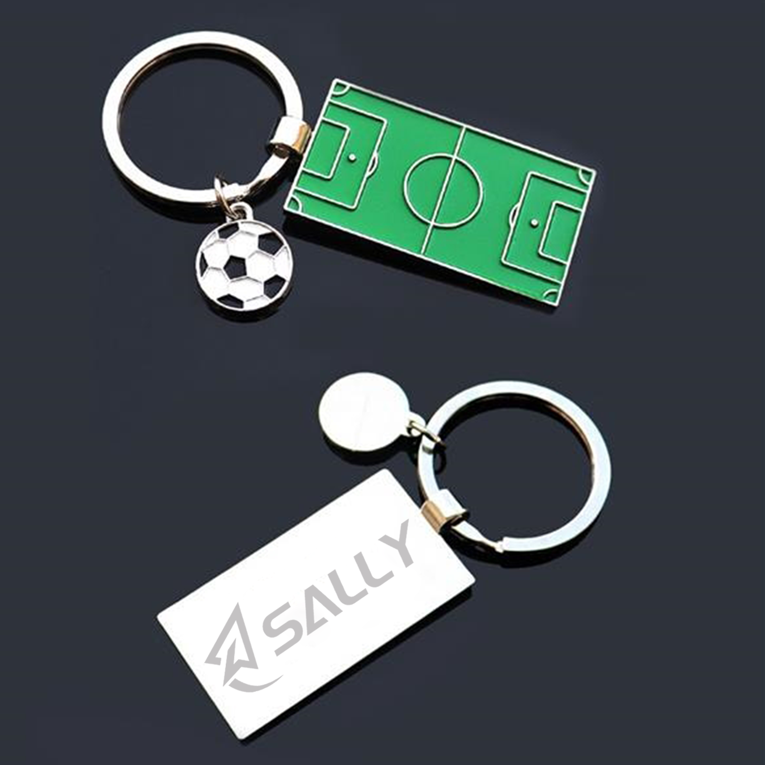 Soccer Stadium Shaped Key Chain