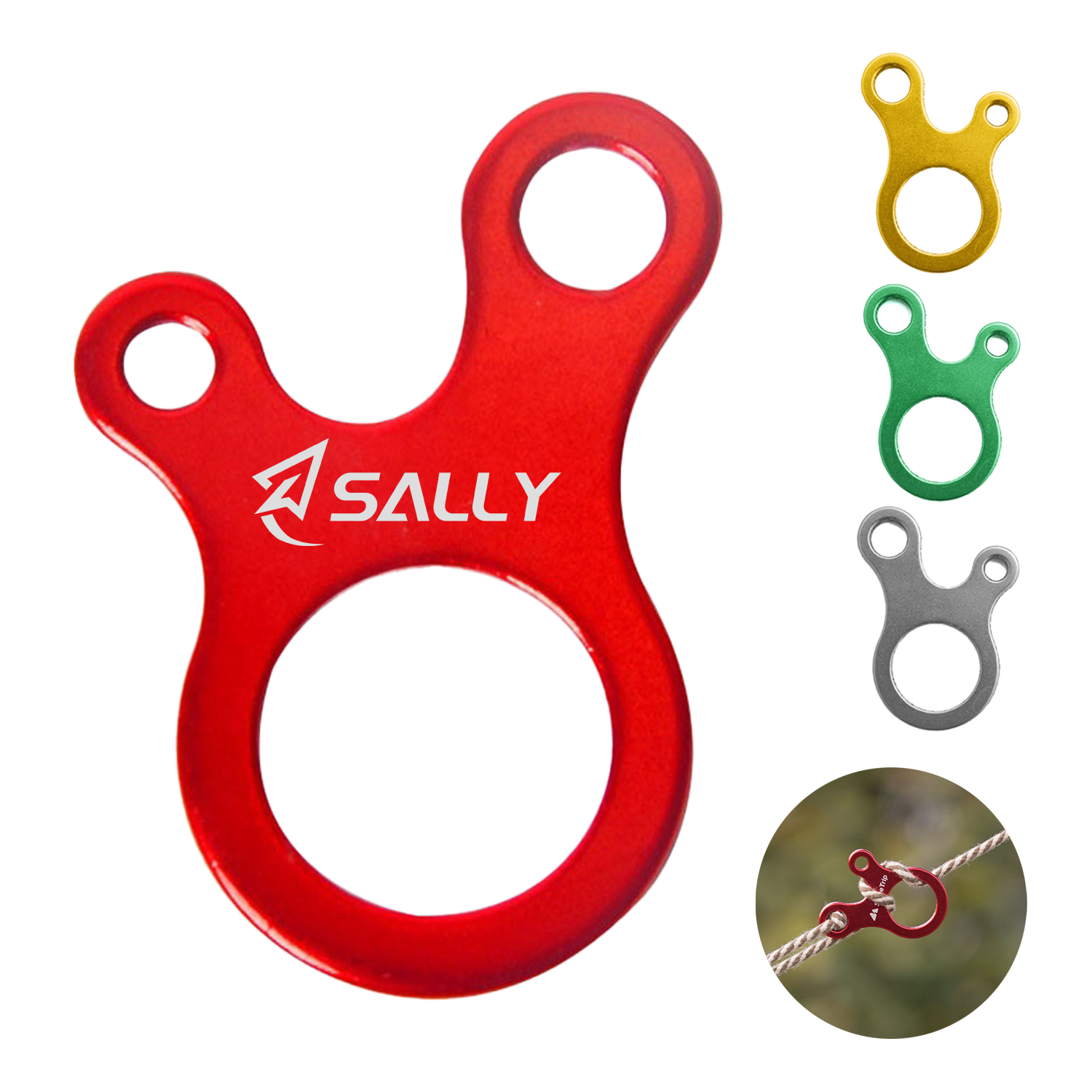 Outdoor Snail Shaped Fast Knot Rope Carabiner