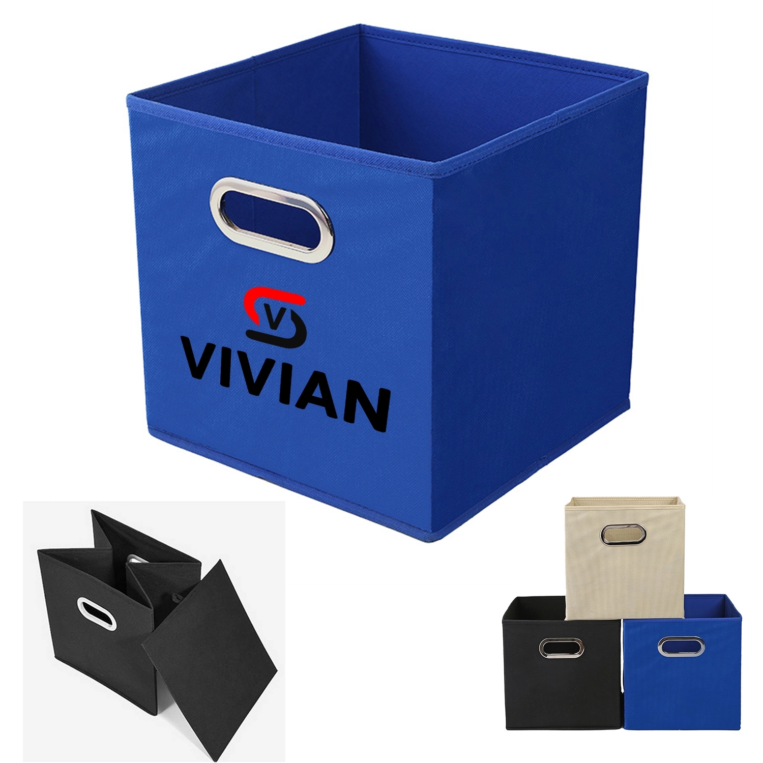 20L Fabric Foldable Storage Box W/ Handle For Car