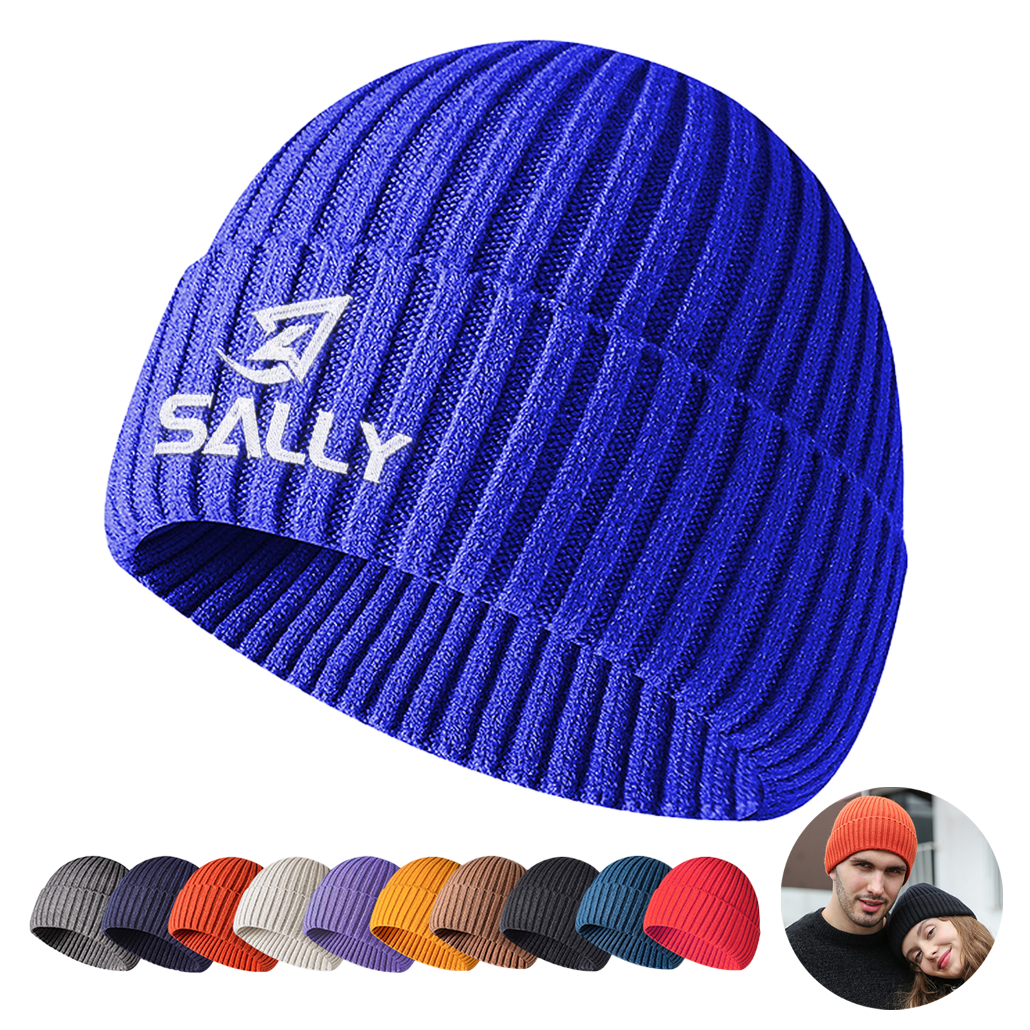 Acrylic Embroidered Beanie