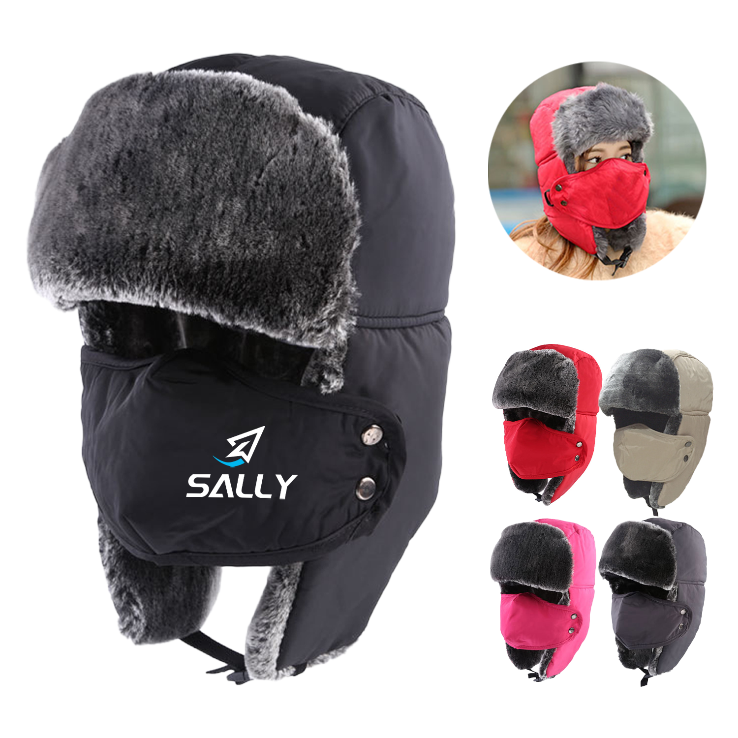 3 In 1 Water-Proof Thermal Cycling Snow Ski Hat