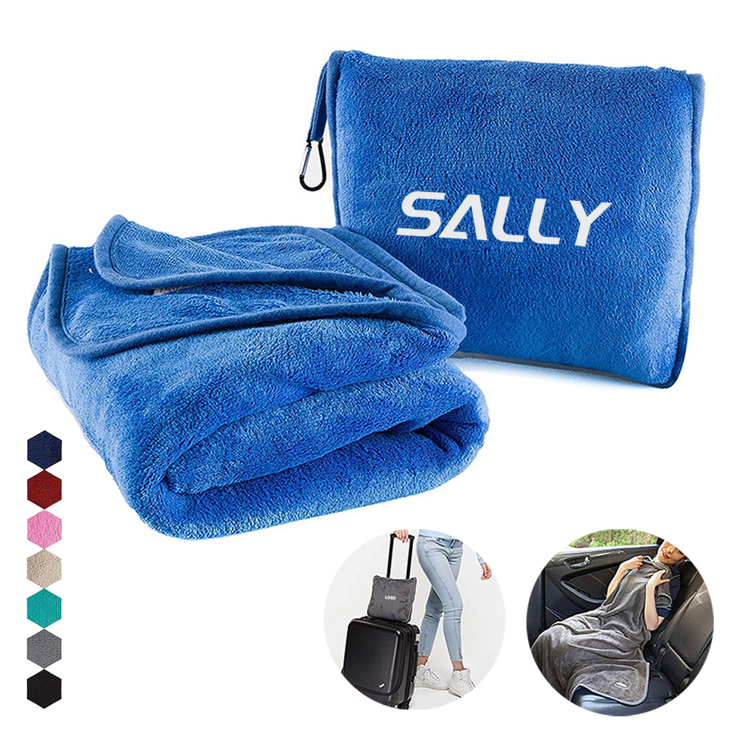 24 X 32 Inch Flannel Travel Blanket