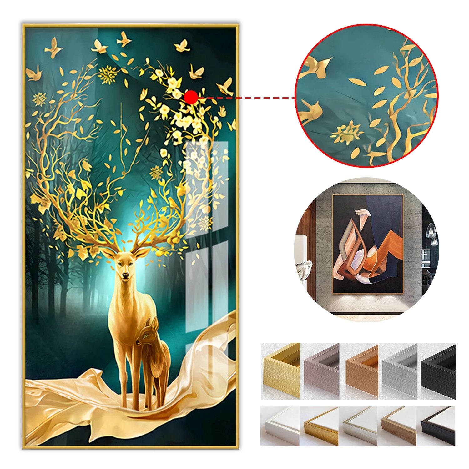 Display Pitures W/ Ps Frame- Decorative Picture