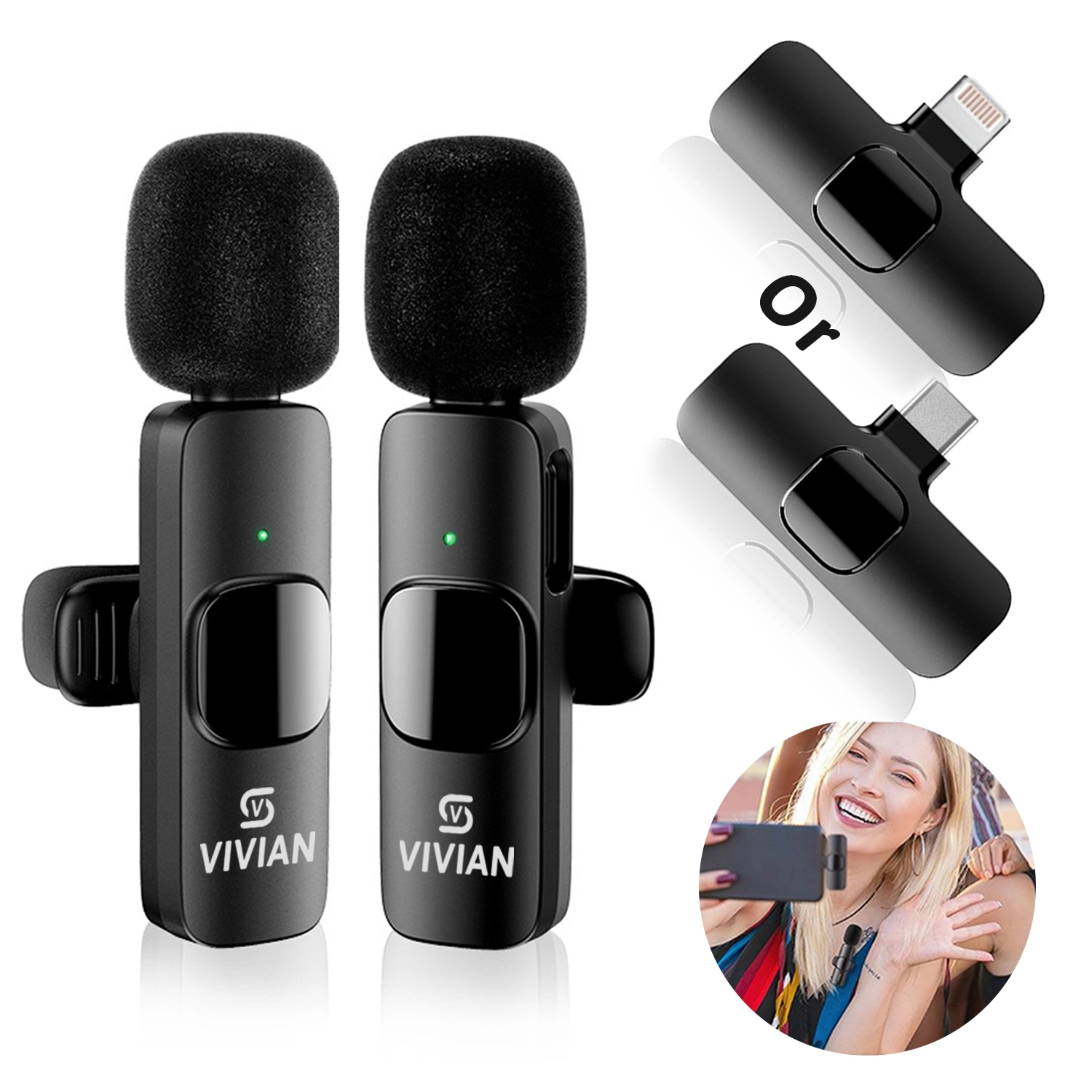 Wireless Lapel Clip-On Microphone