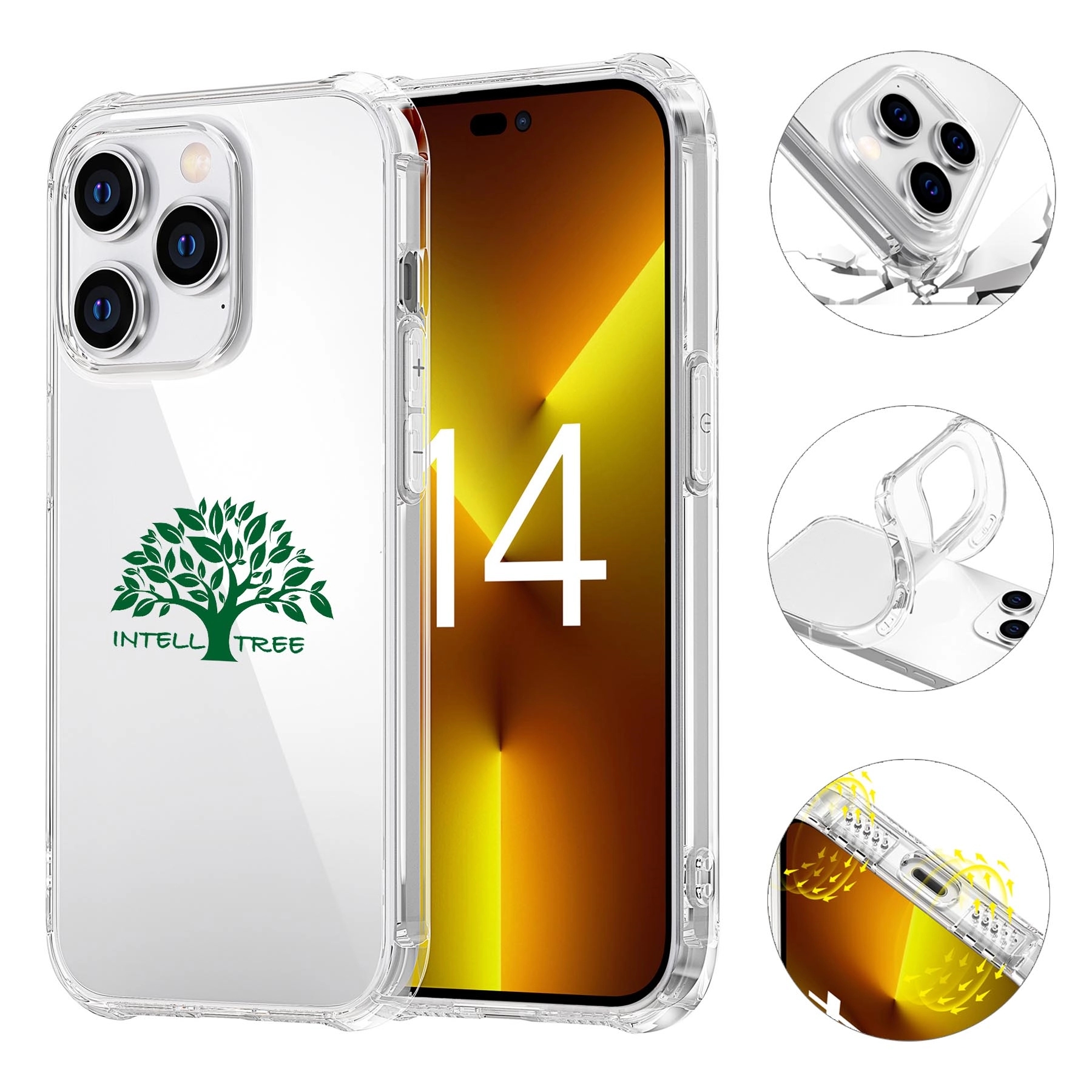 Clear Non-Slip Transparent Protective Phone Cases