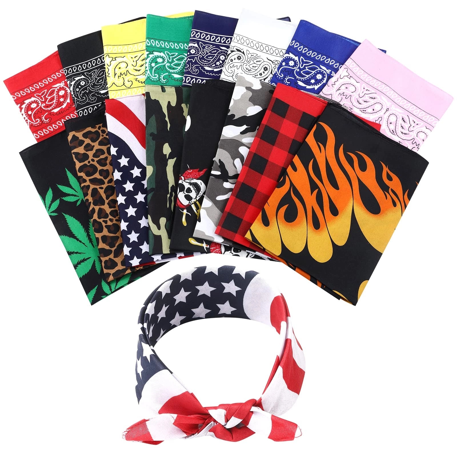 Bandanas Multi-Purpose Multicolor Headbands