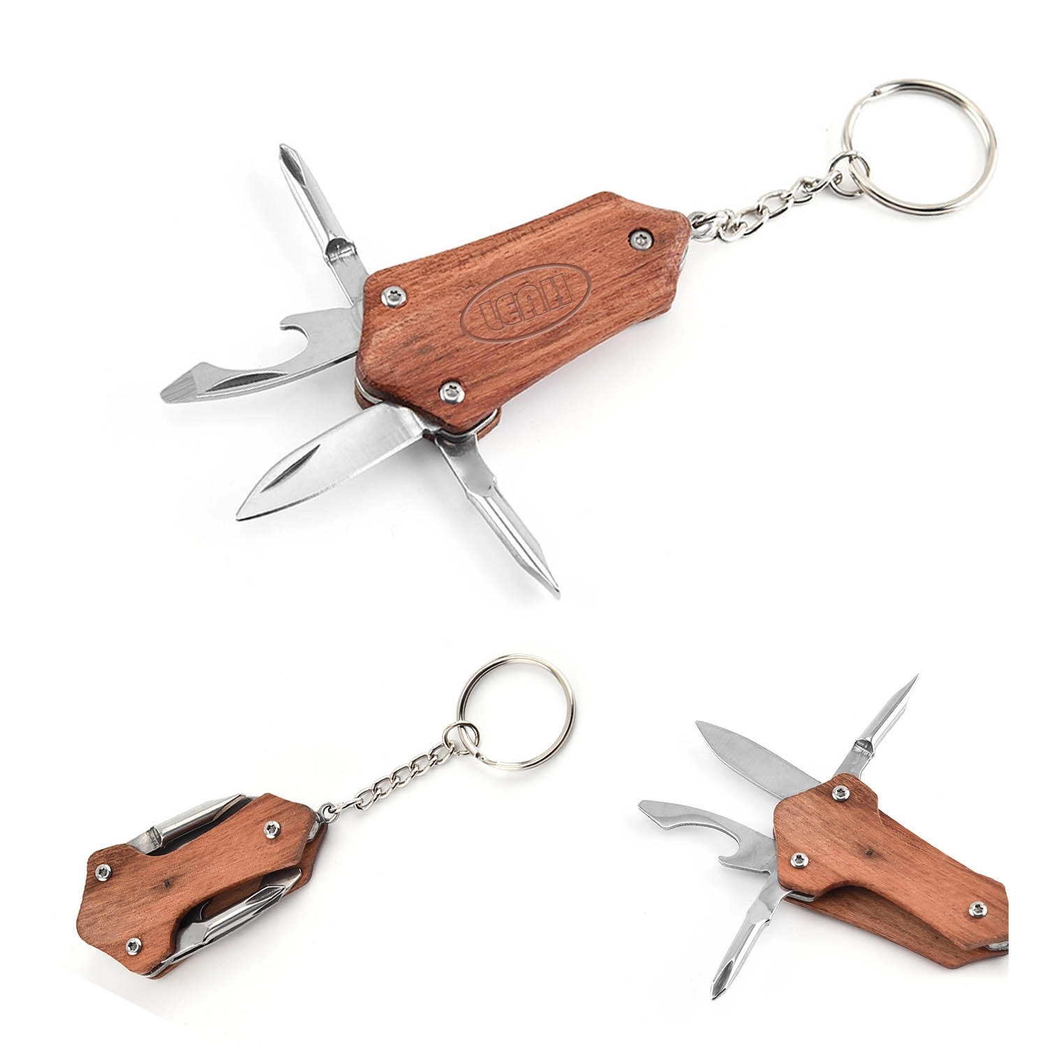4-In-1 Tactical Survival Multi Tool With Keychain