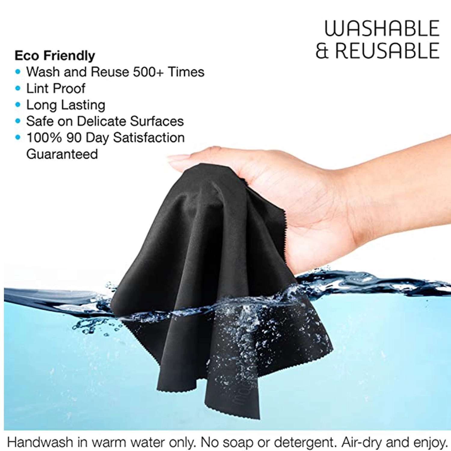 6"X7" Microfiber Cleaning Cloths With Antimicrobial Additive - Image 3