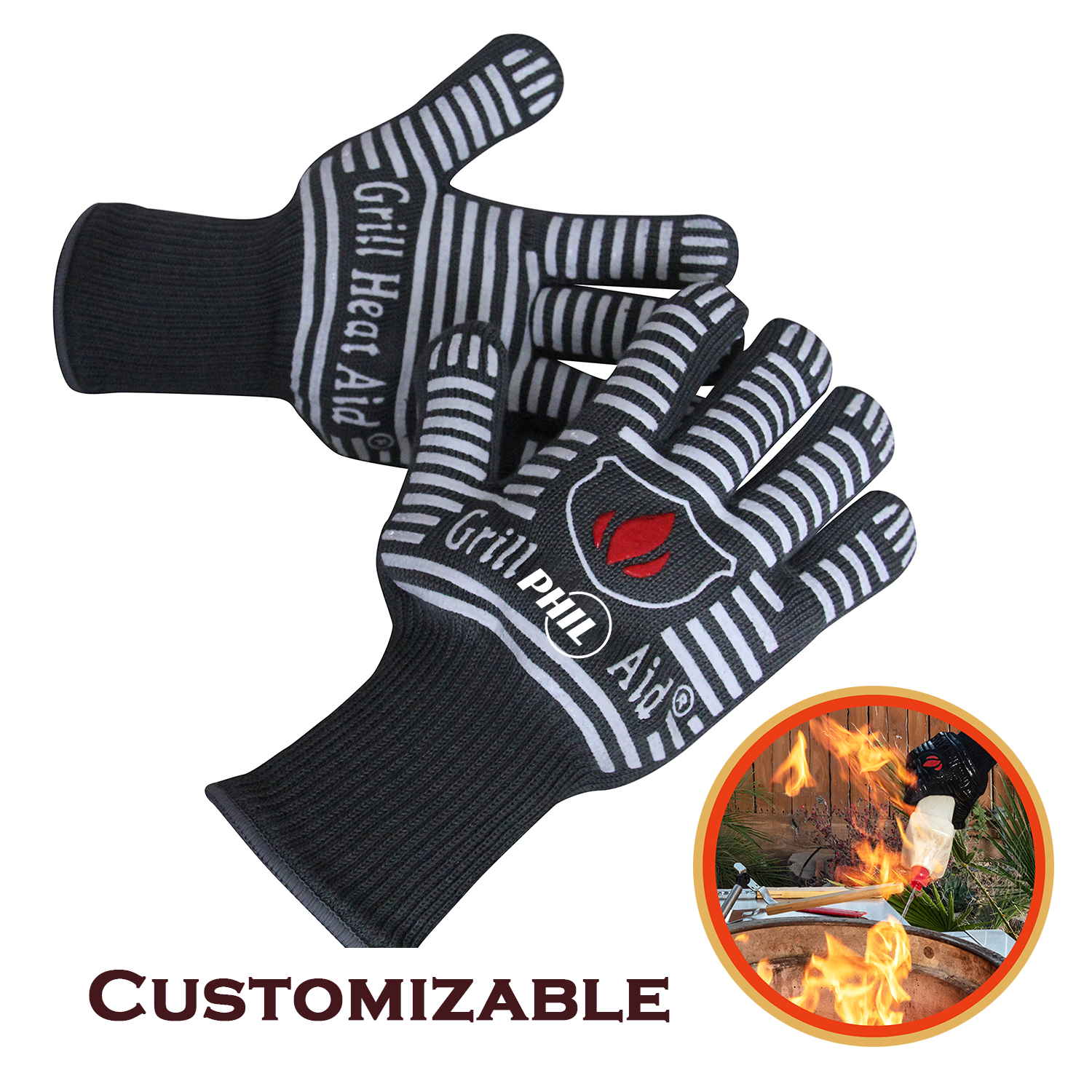 Custom Bbq Microwave Oven Gloves