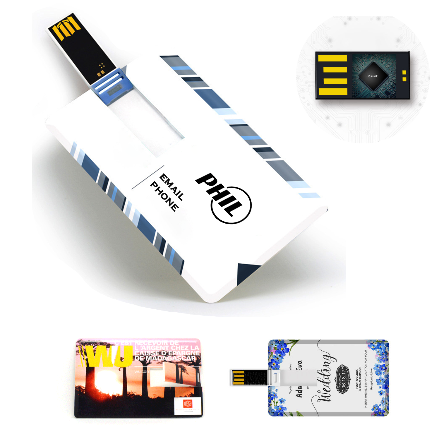 16Gb Usb 2.0/3.0 Credit Card