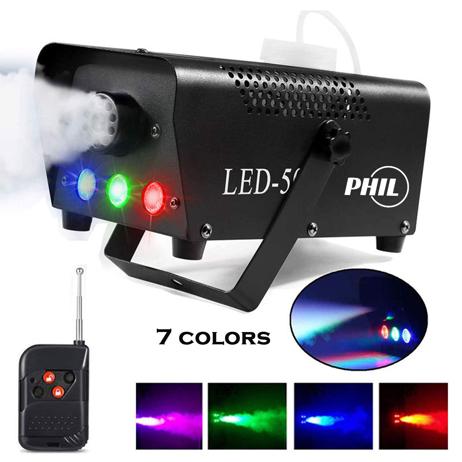 500W Led Fog Machine With Wireless Remote Control