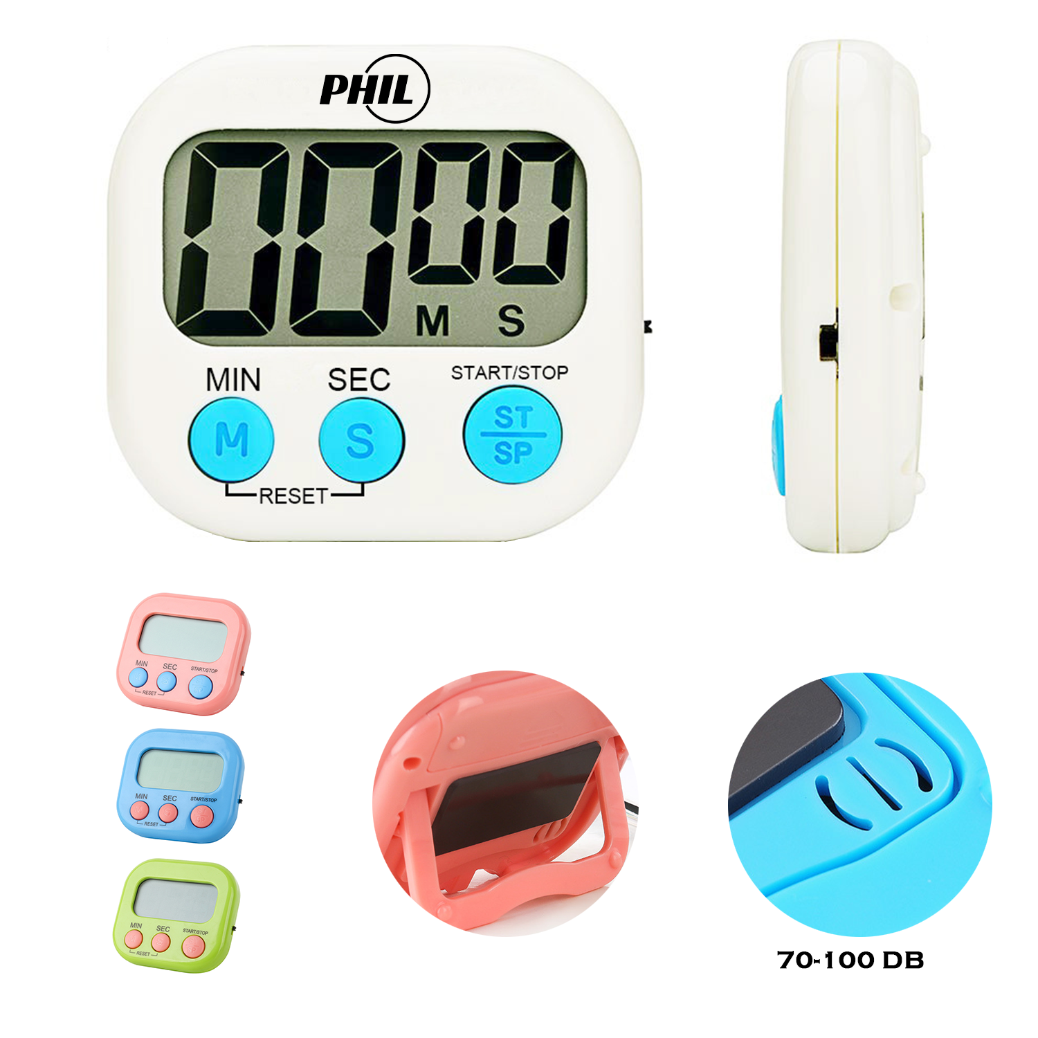 3" Digital Kitchen Timer With Magnet
