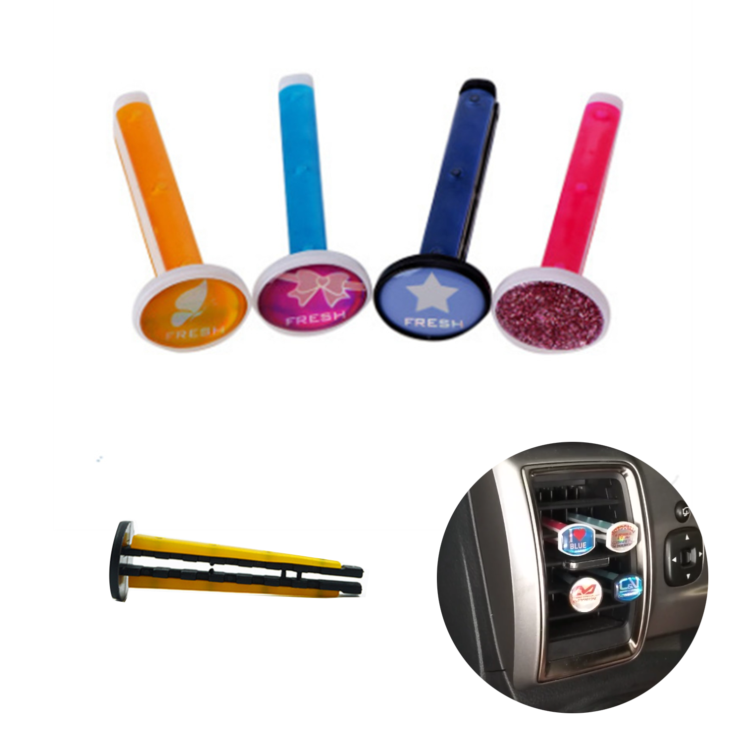Car Air Freshener Clip Refresher Odor Eliminator