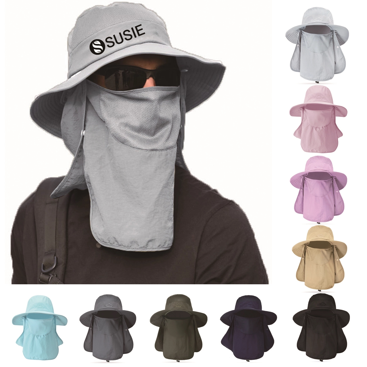 Sun Wide Brim Uv Protection Fishing Hats