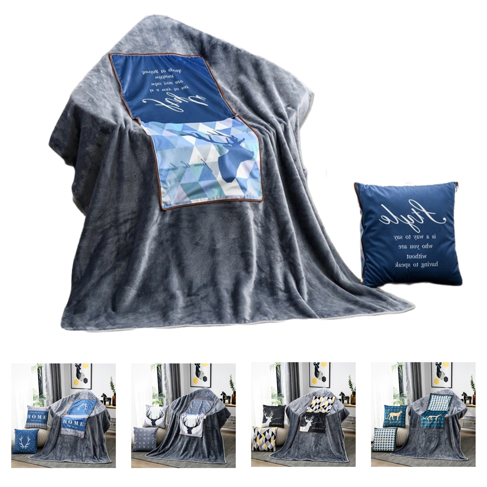 Blanket Pillow Comforter 2 In 1