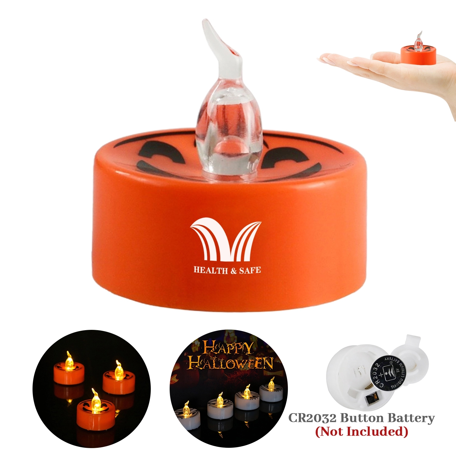 Halloween Plastic LED Candle Light