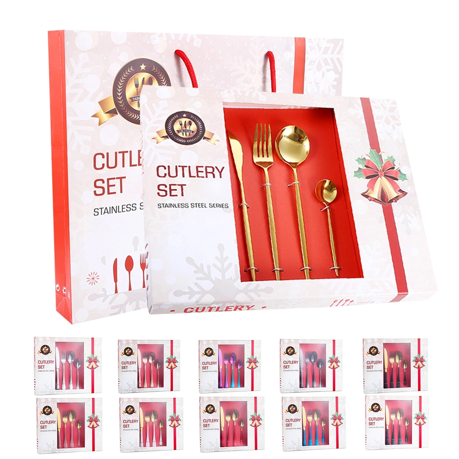 Christmas Cutlery Set 24In1