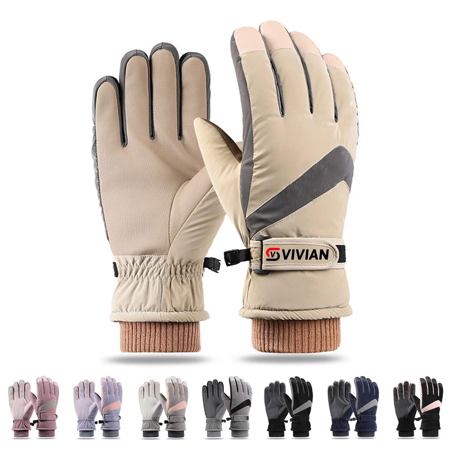 Waterproof Ski Gloves For Adults