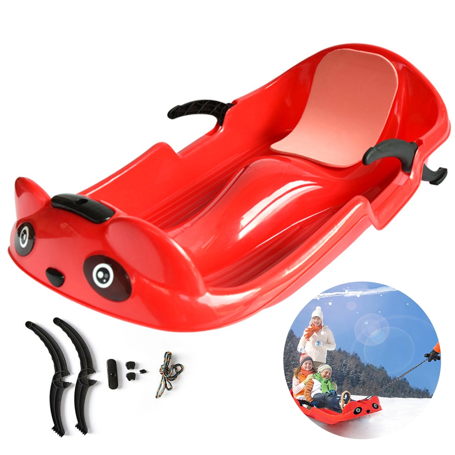 39" 2-Person Ski Sled