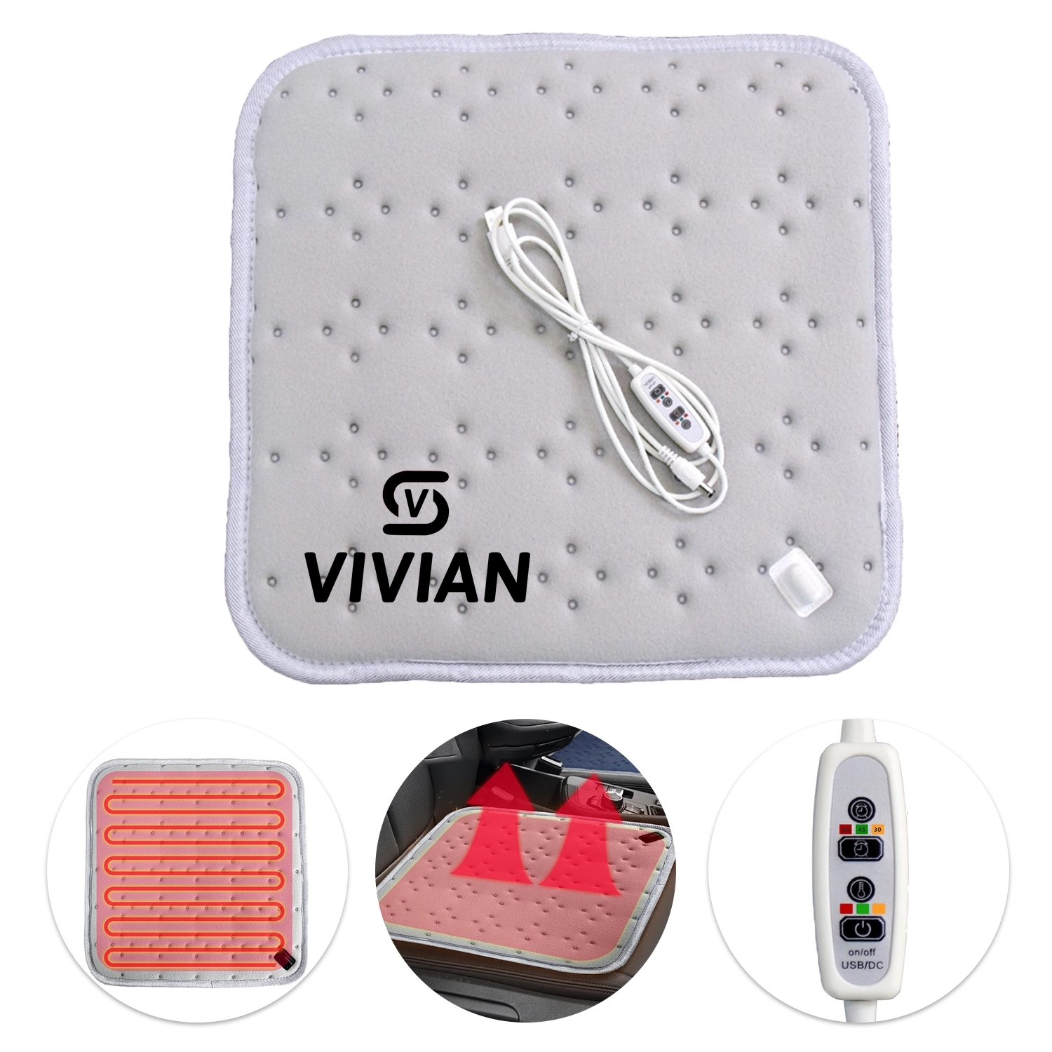 USB Heating Pad Seat Cushion