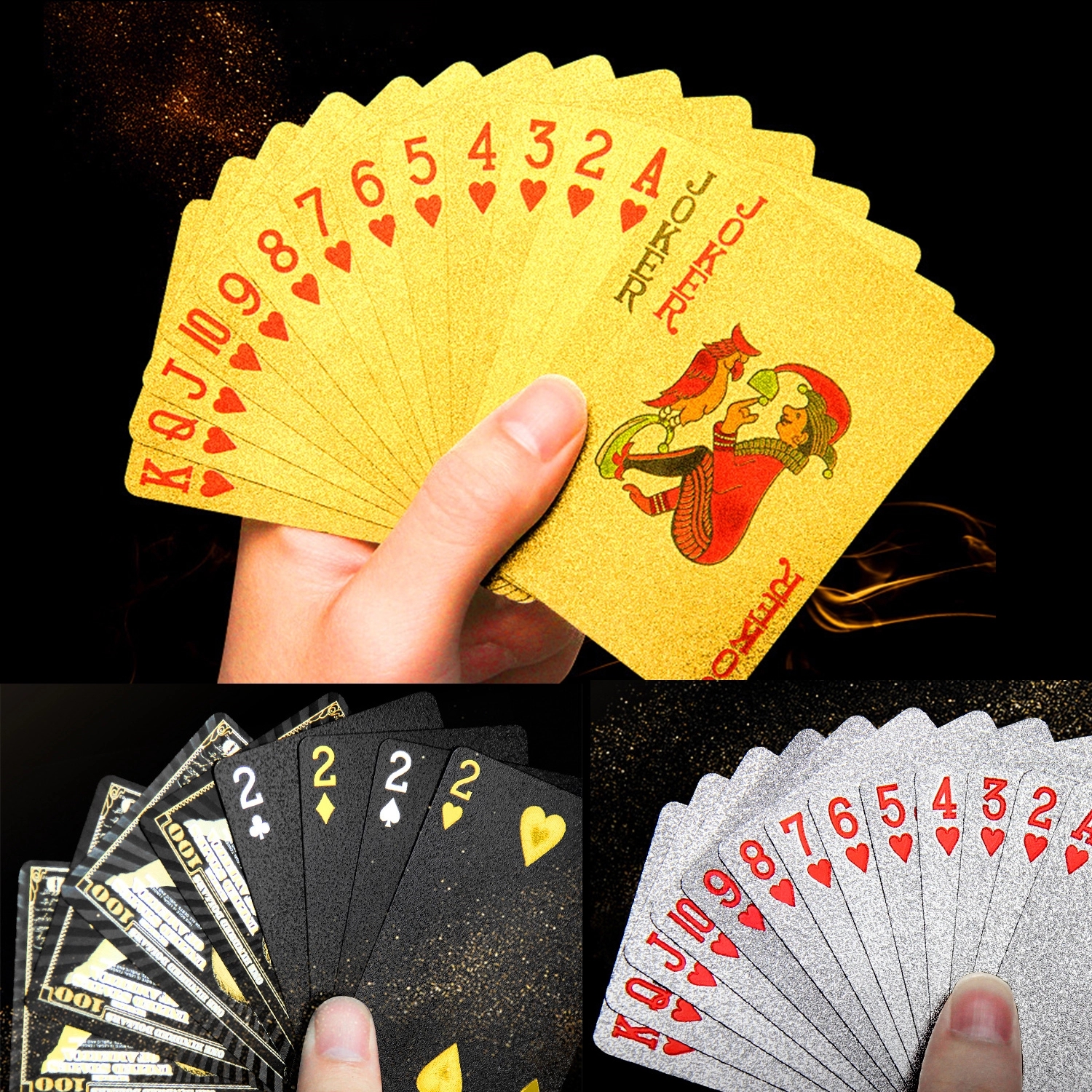Pet Gold Foiled Poker Playing Cards