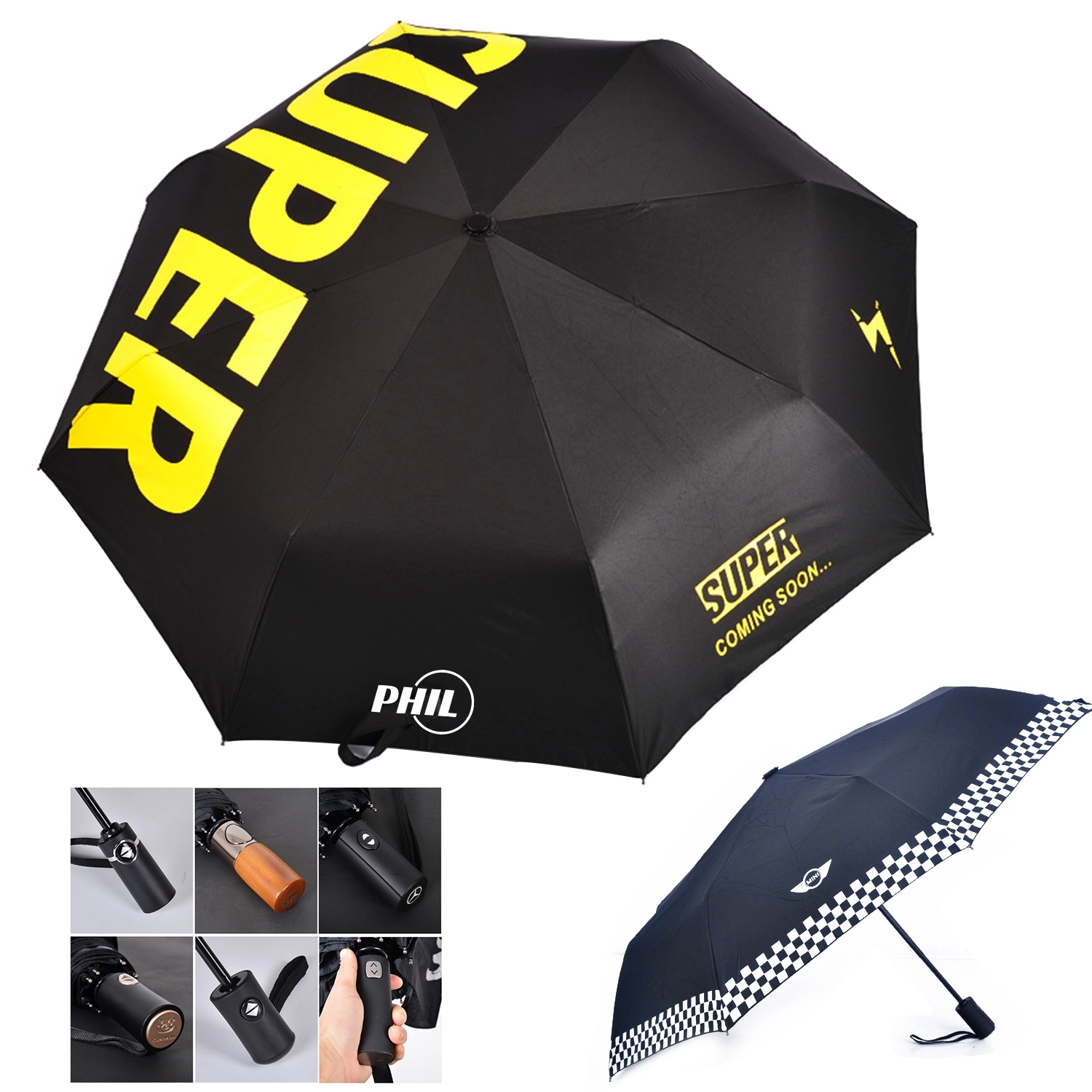 Arc Auto Open Close Portable Umbrella