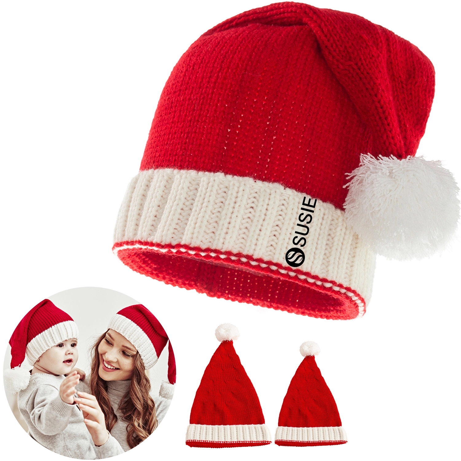 Christmas Knitted Beanie Hat