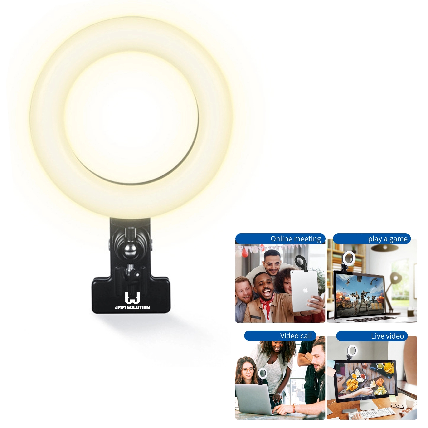 4" Led Selfie Ring Light For Computer