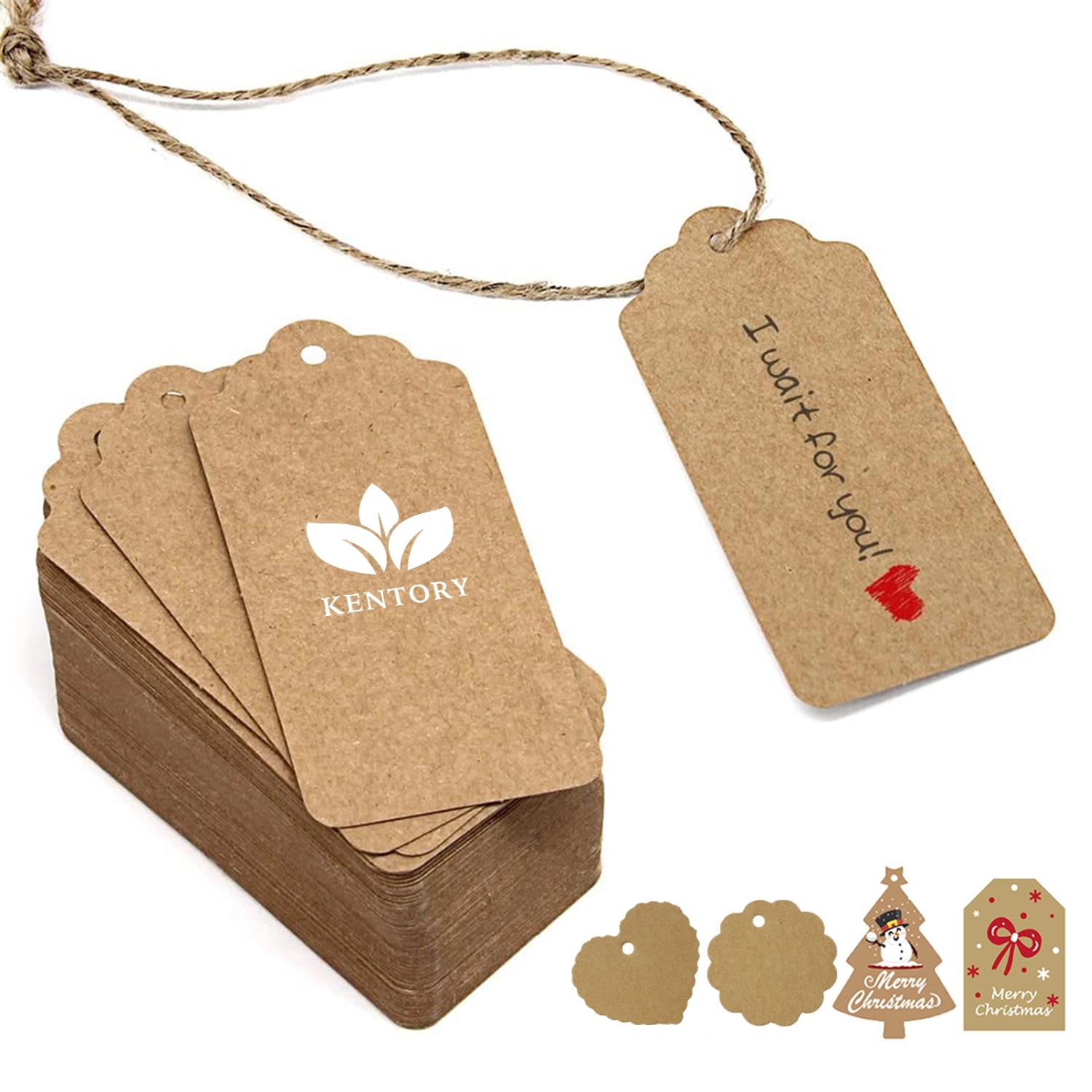 100 Kraft Paper Greeting Cards For Holiday