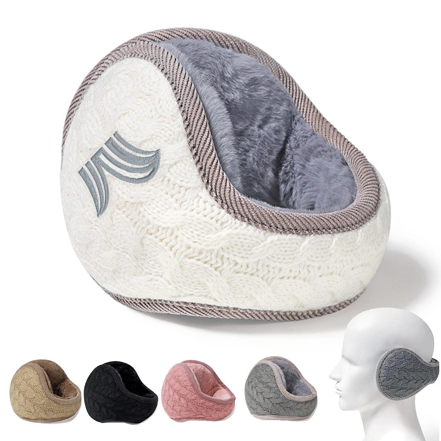 Knit Warmers Foldable Ear Muff
