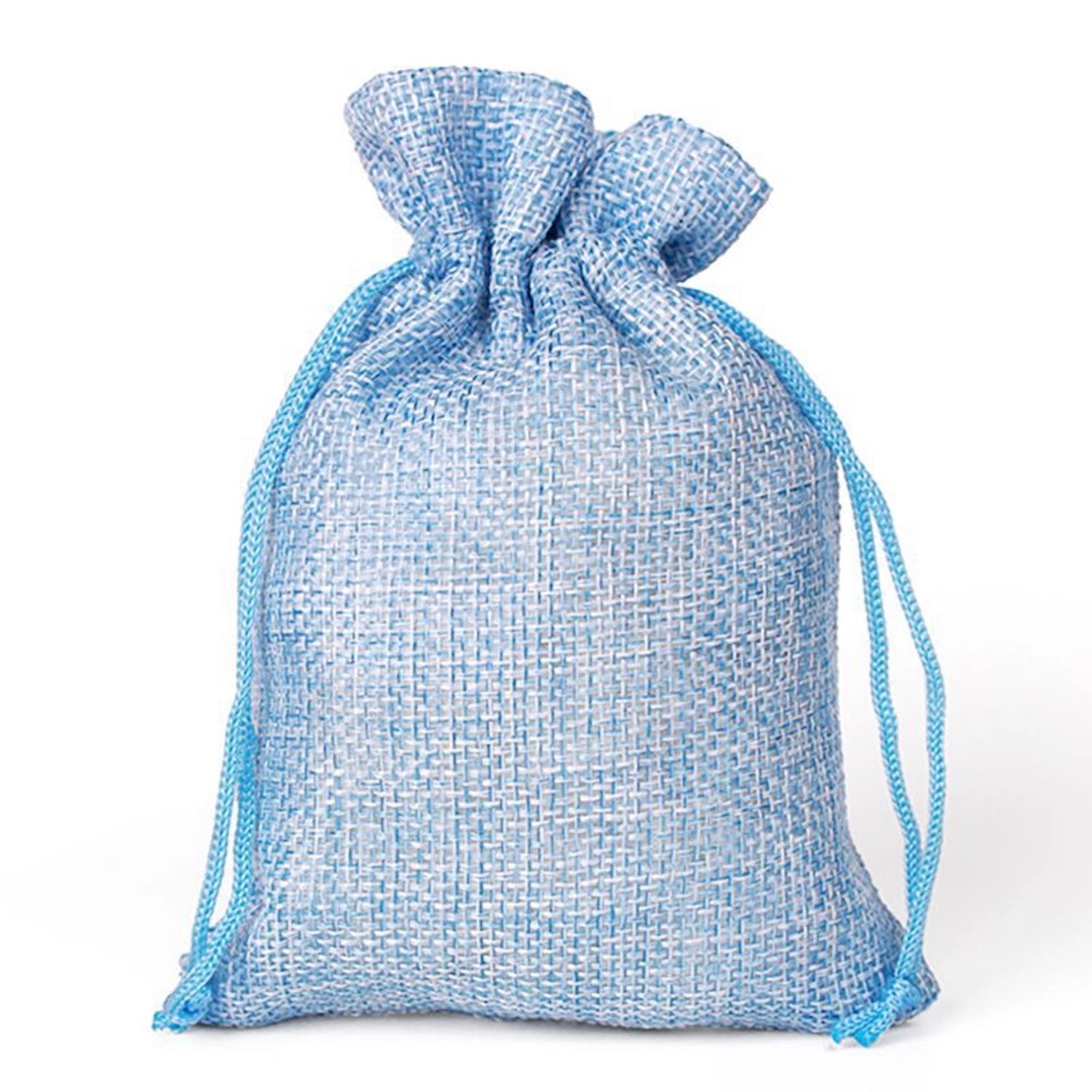 Medium Natural Burlap Pouches Jute Drawstring Bags 5" X 7" - Image 10