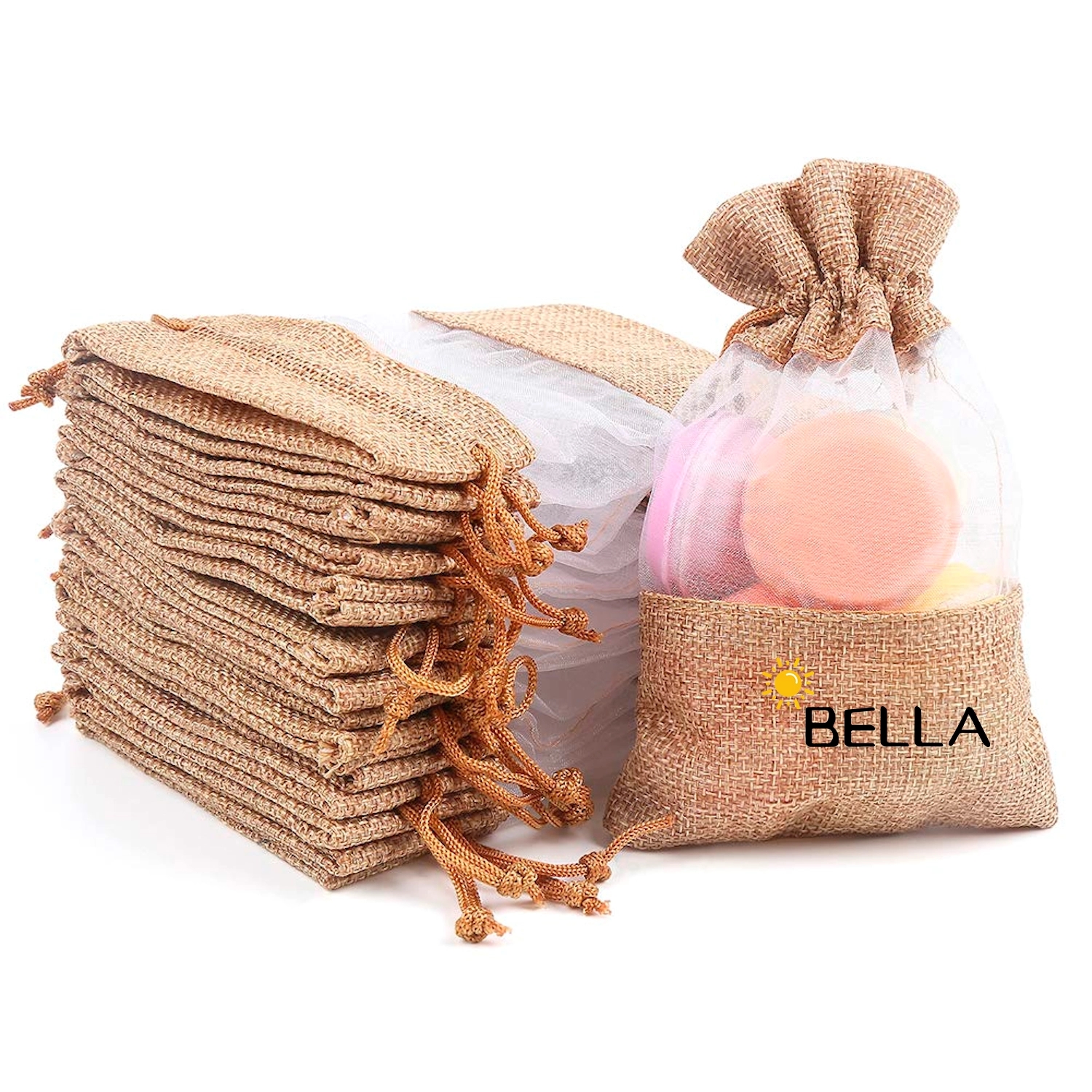Burlap Drawstring Gift Bag