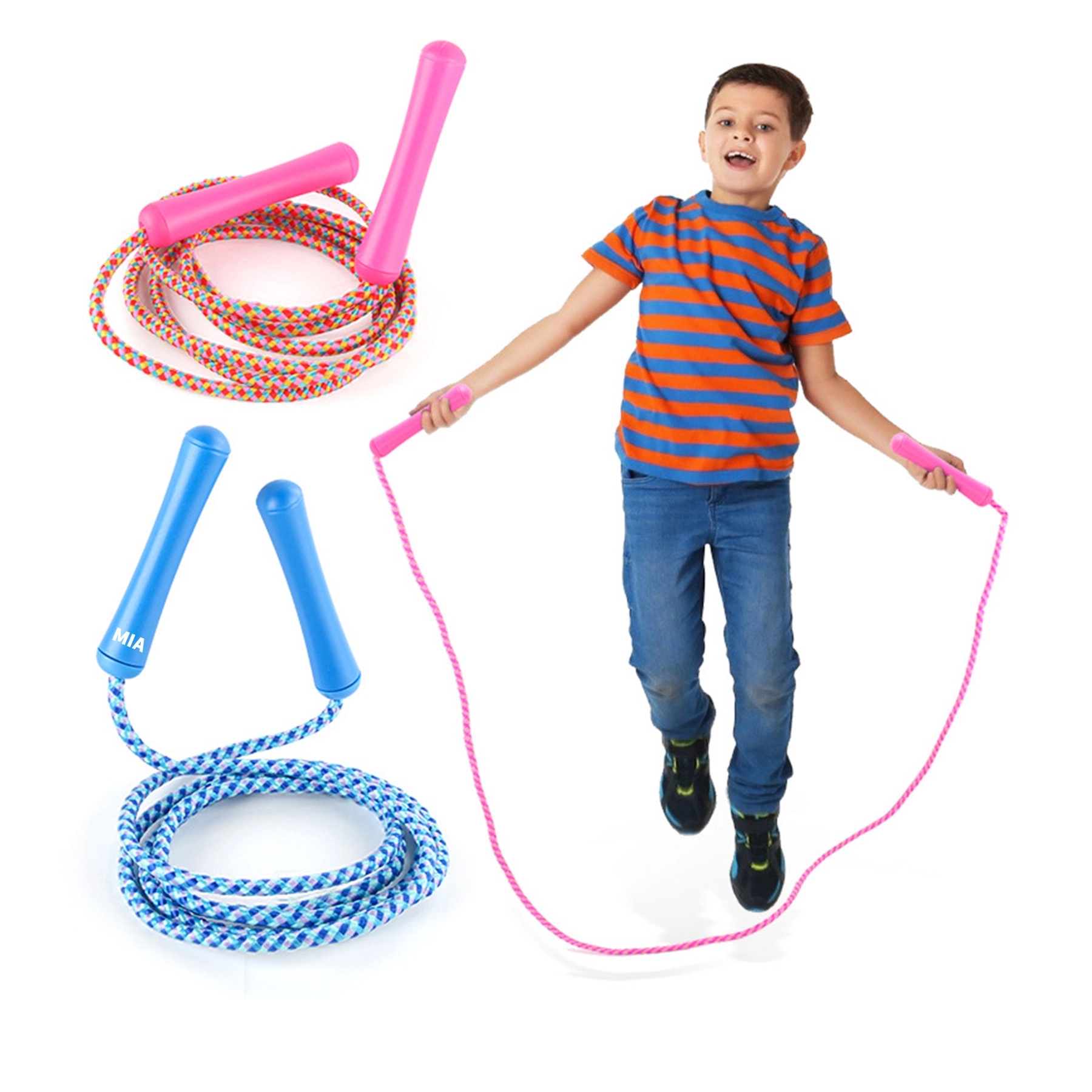 Adjustable Size Colorful Jump Rope For Kids And Teens