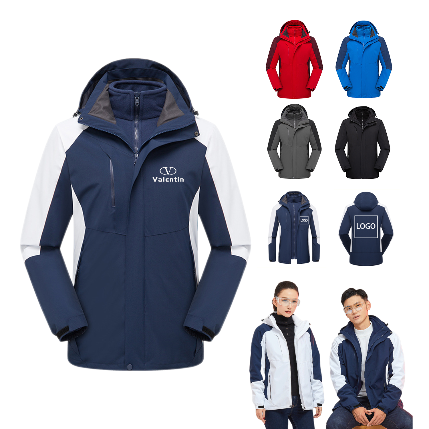 3 In 1 Waterproof Mountain Snowboarding Jacket