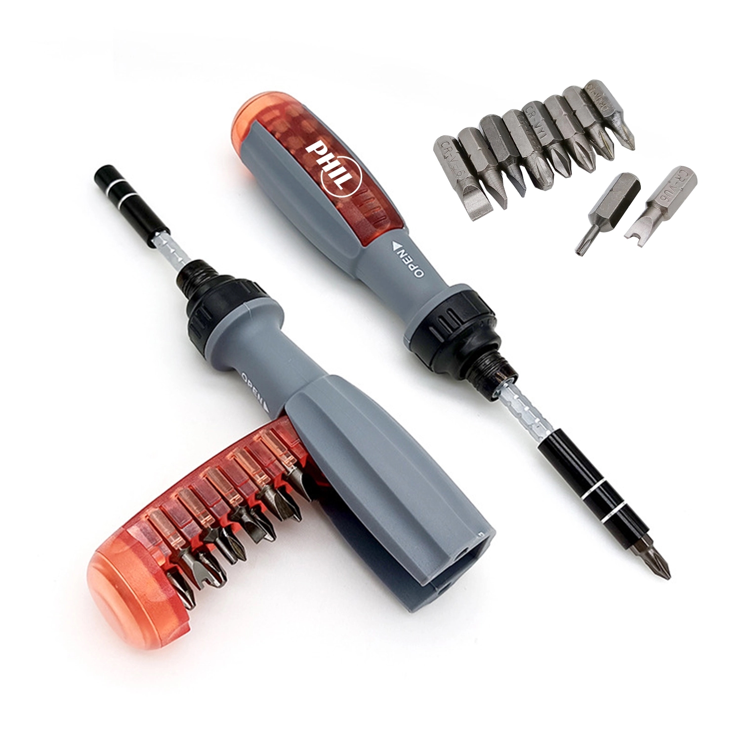 11-In-1 Ratcheting Screwdriver Nut Driver Set Multitool