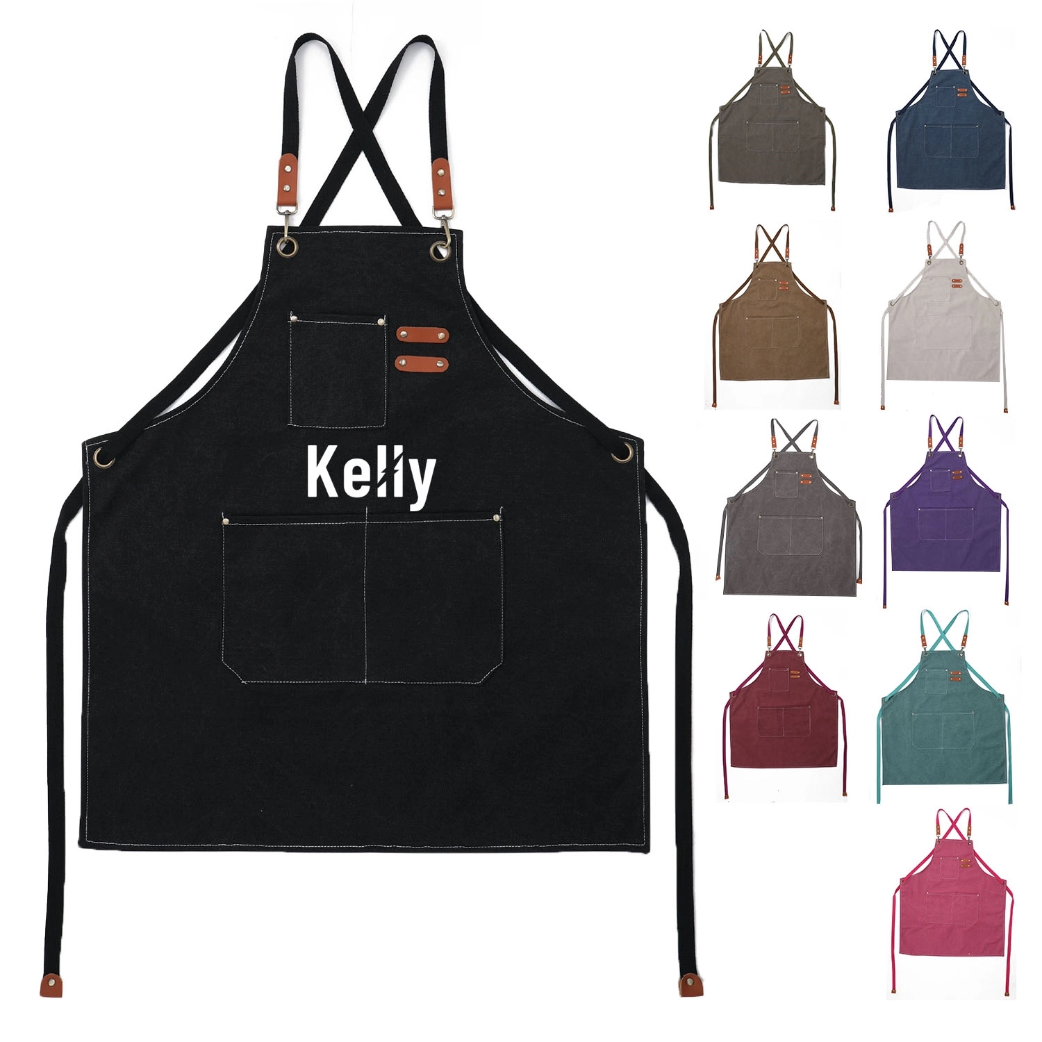 Chef Aprons For Men Women With Large Pockets