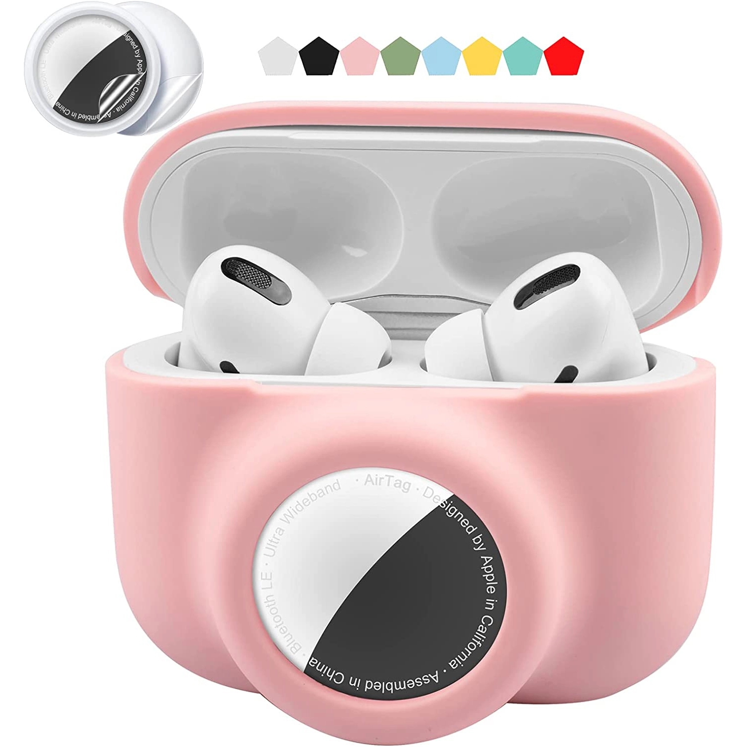 2 In 1 Airpod 3 And Airtag Silicone Protective Case