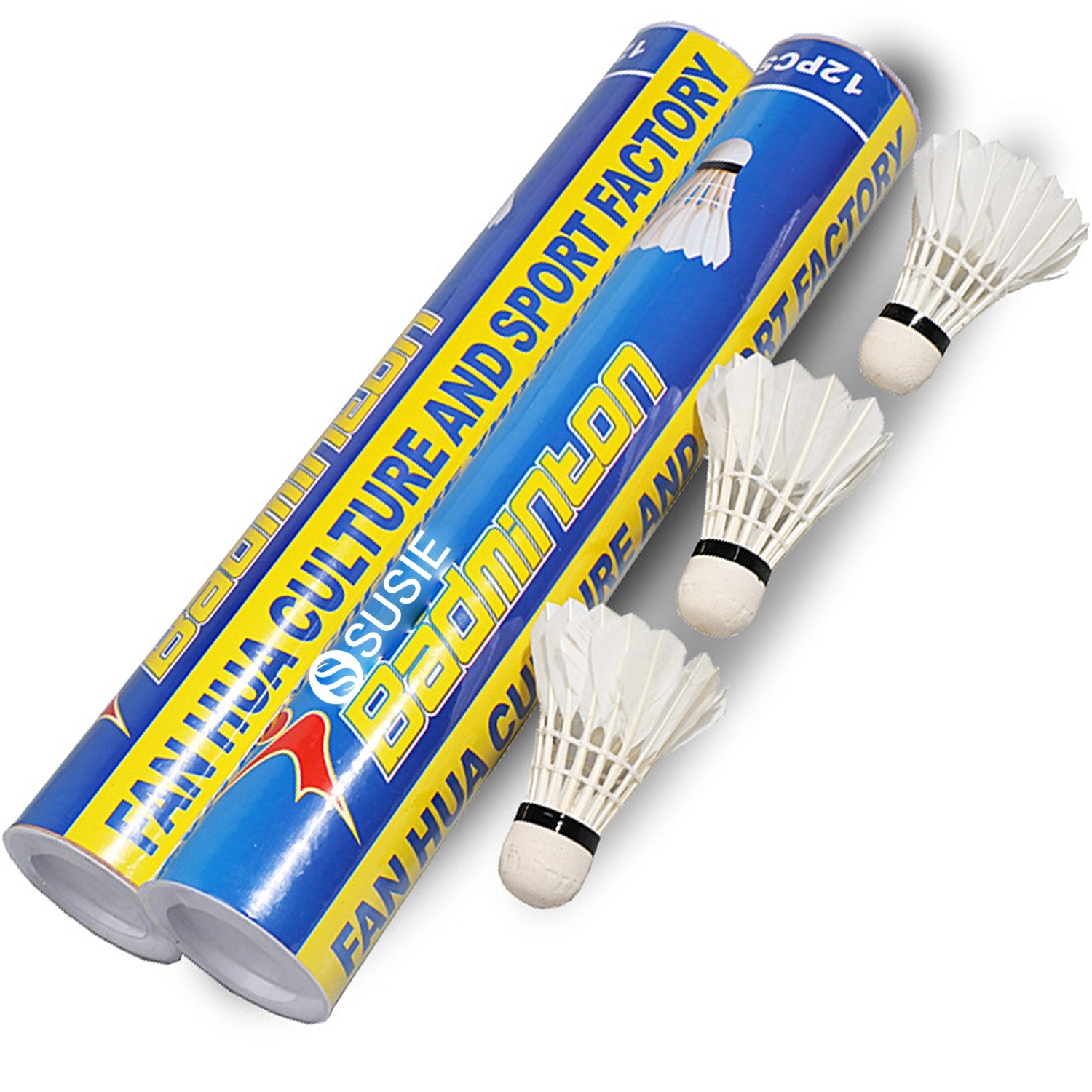 12Pcs Feather Shuttlecocks