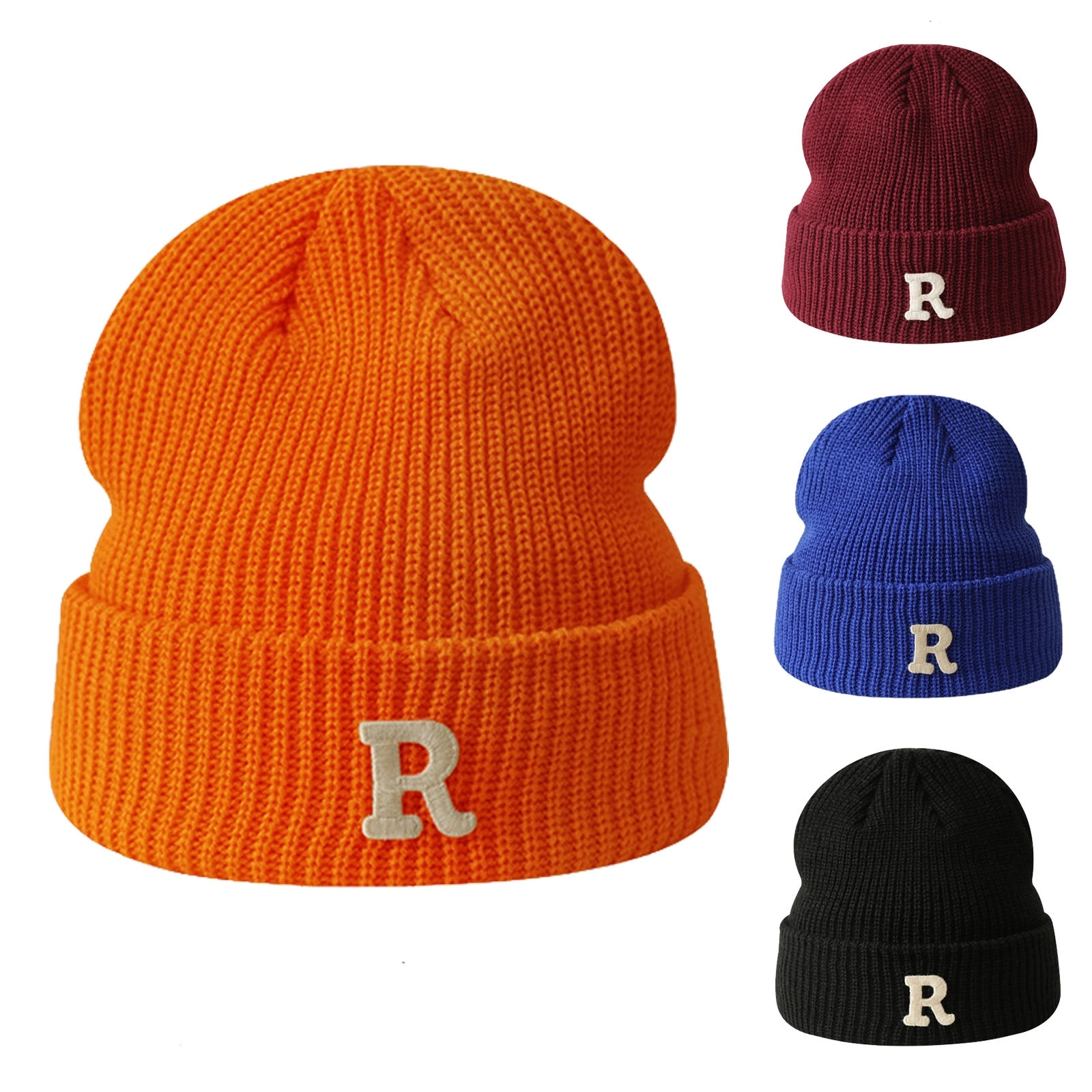 Knitted Hats For Men And Women R Letters Hip Hop