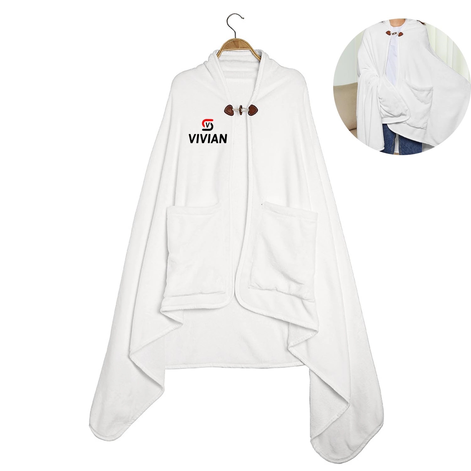 Flannel Double-Sided Shawl