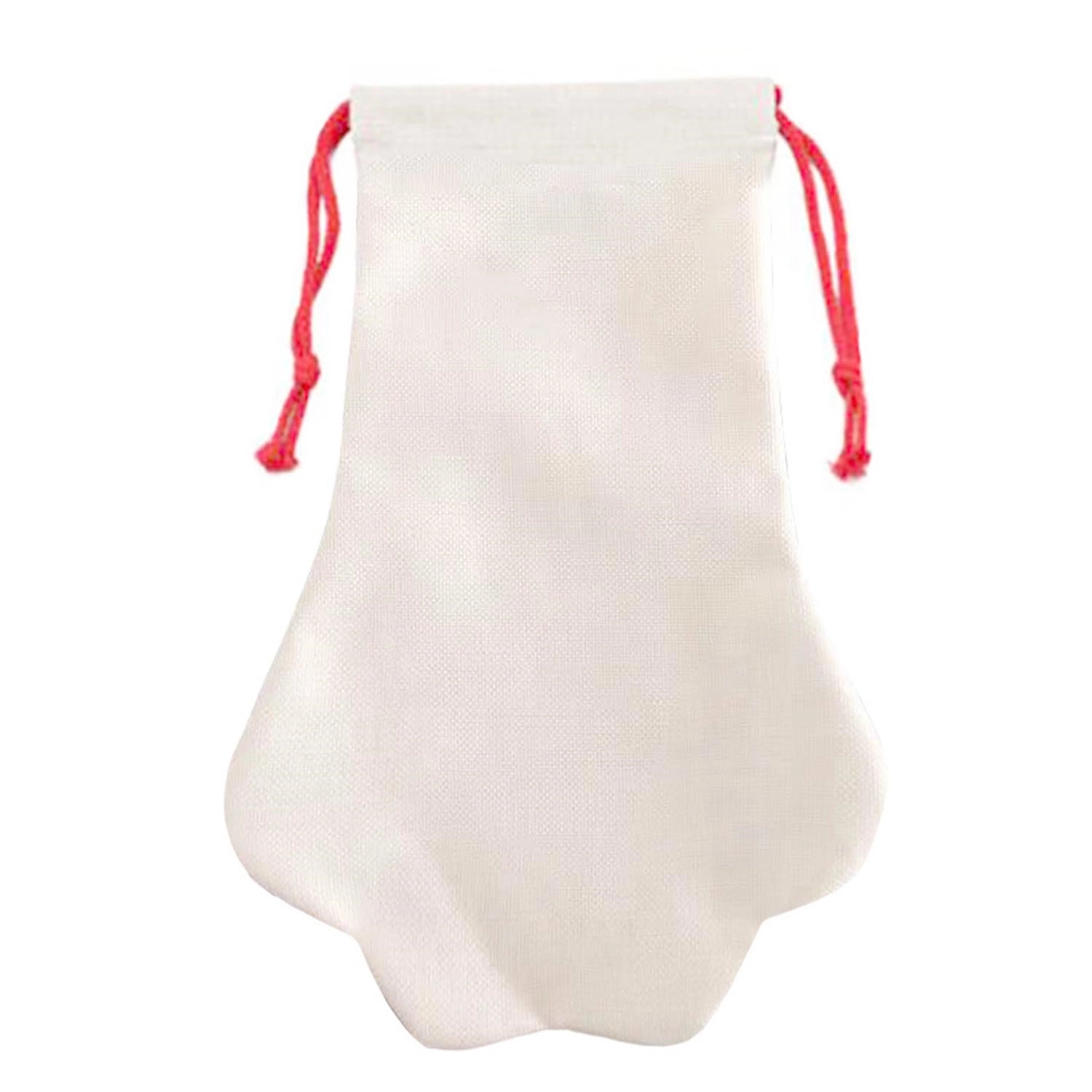 Velvet Christmas Stocking In Paw Shape